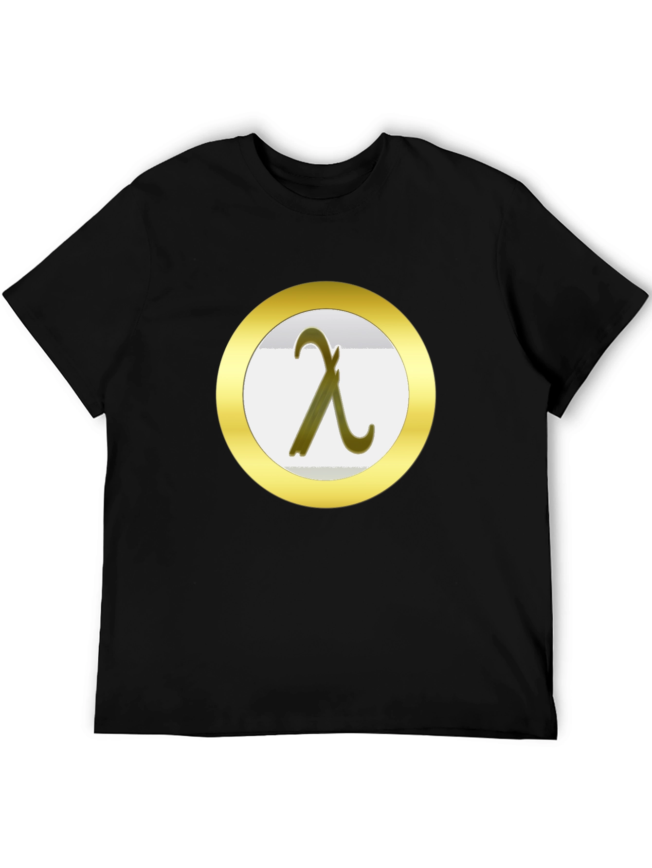 Lambda T-Shirt - Black - Greek Letter