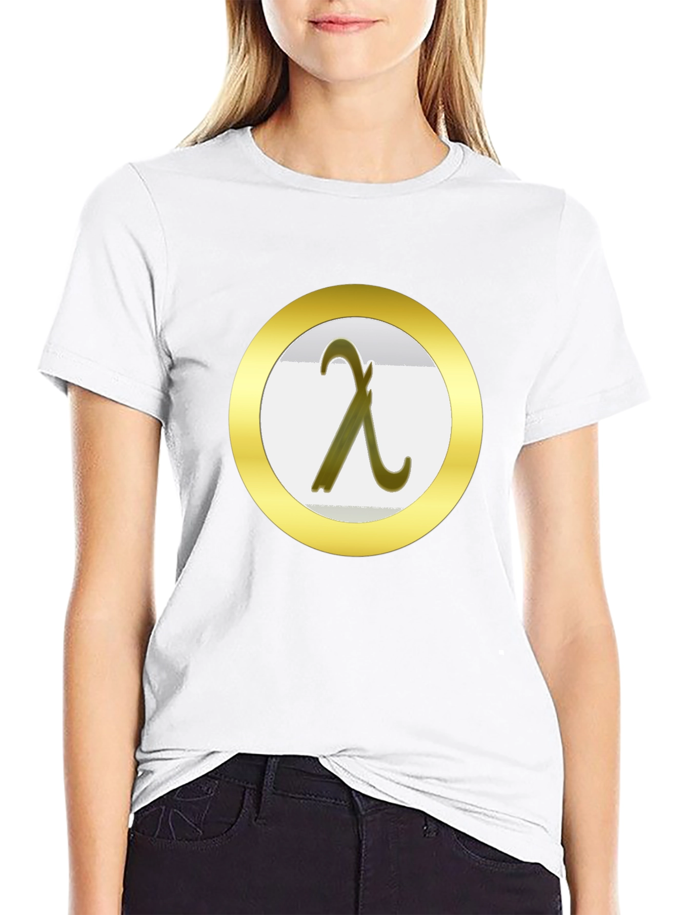 Lambda T-Shirt - Black - Greek Letter