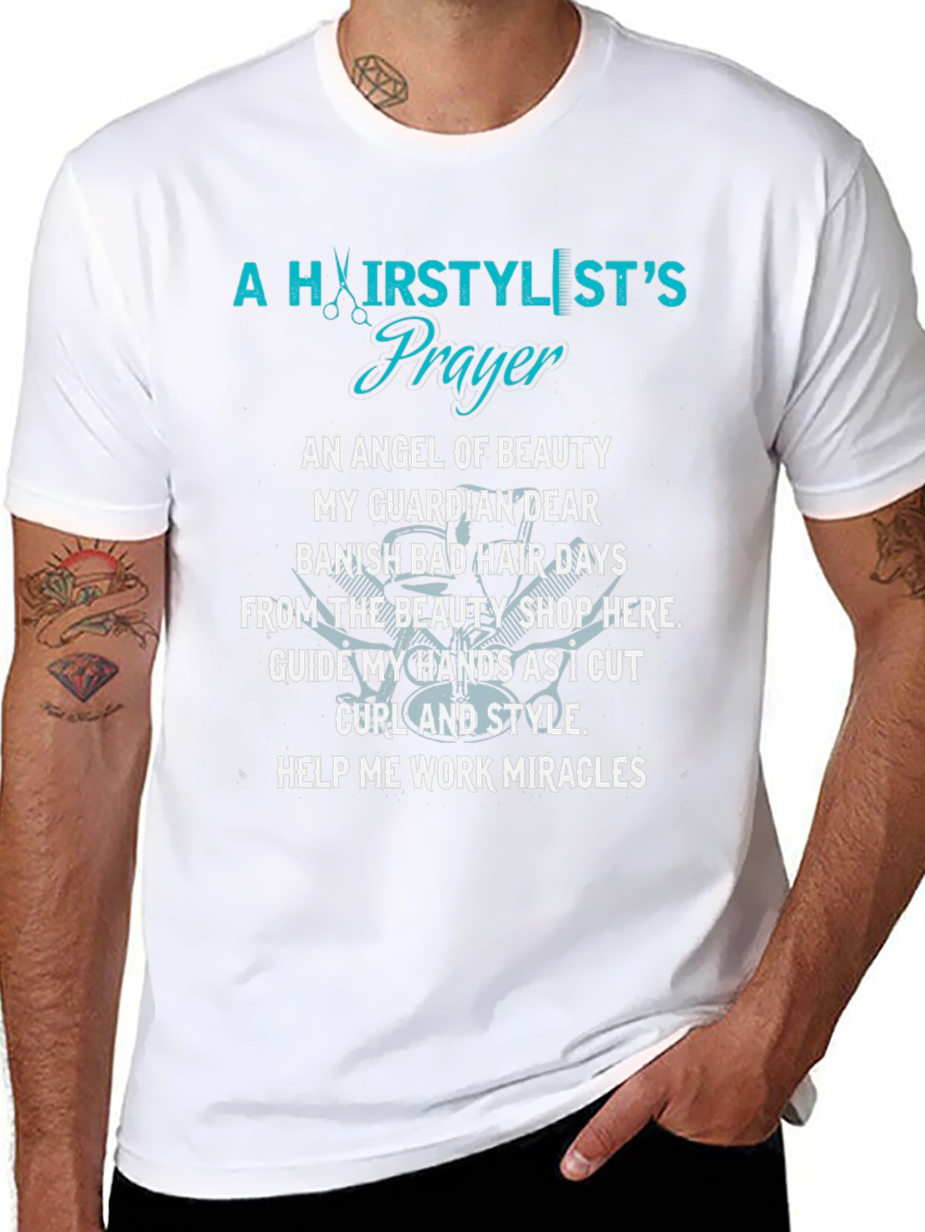 Hairstylists Prayer Graphic T-Shirt