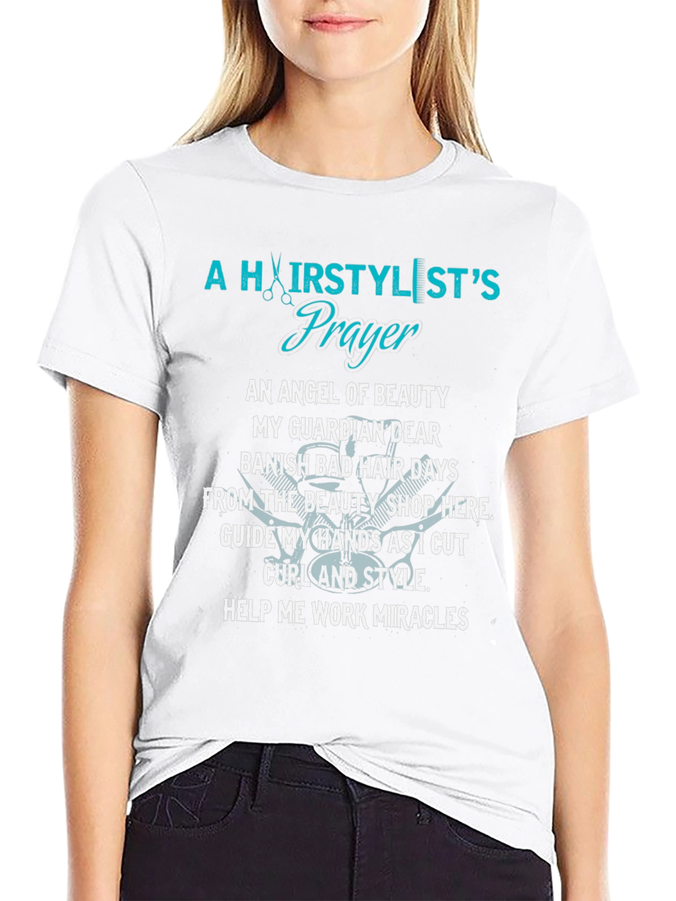 Hairstylists Prayer Graphic T-Shirt