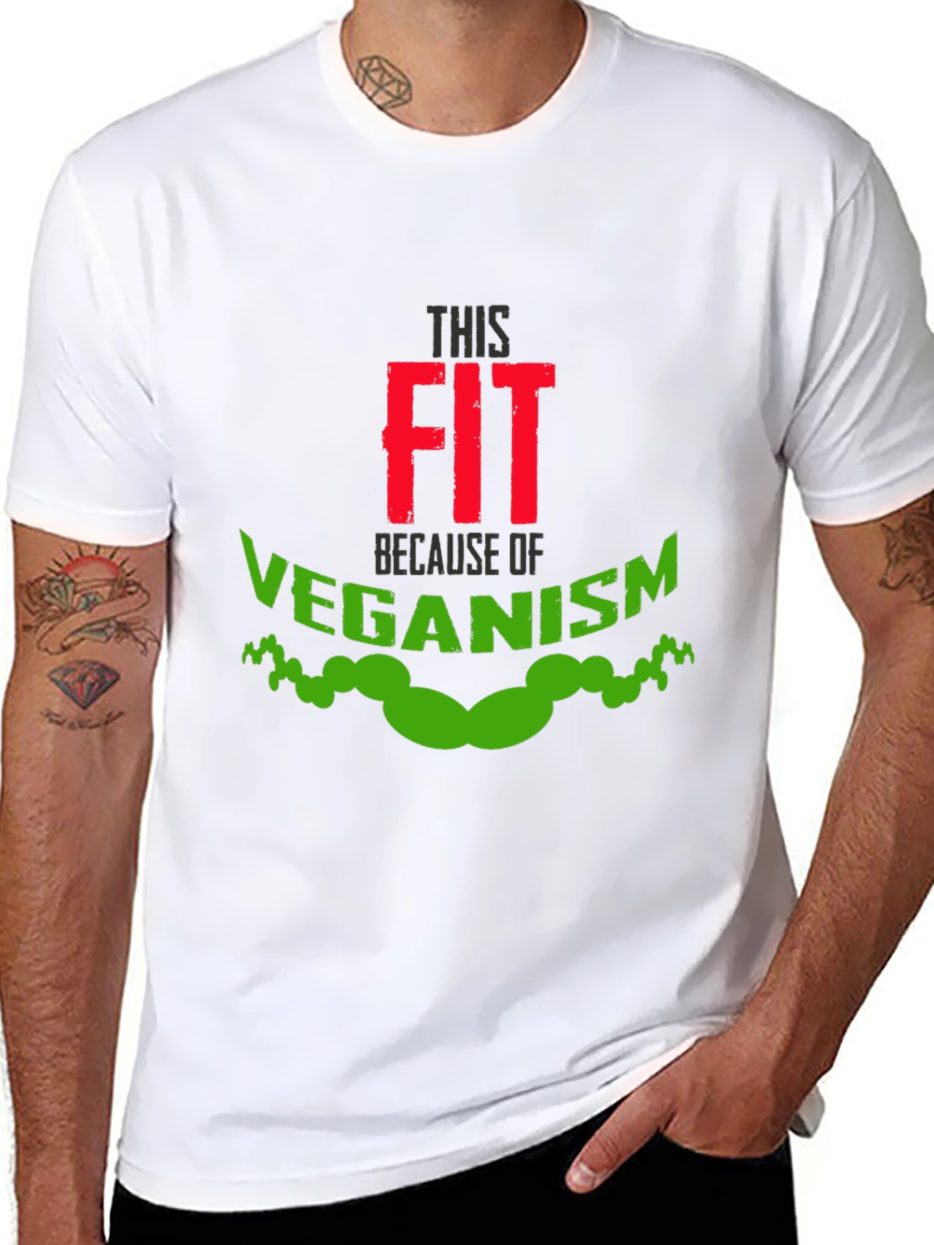 Vegan Fit T-Shirt - Mens Black Tee