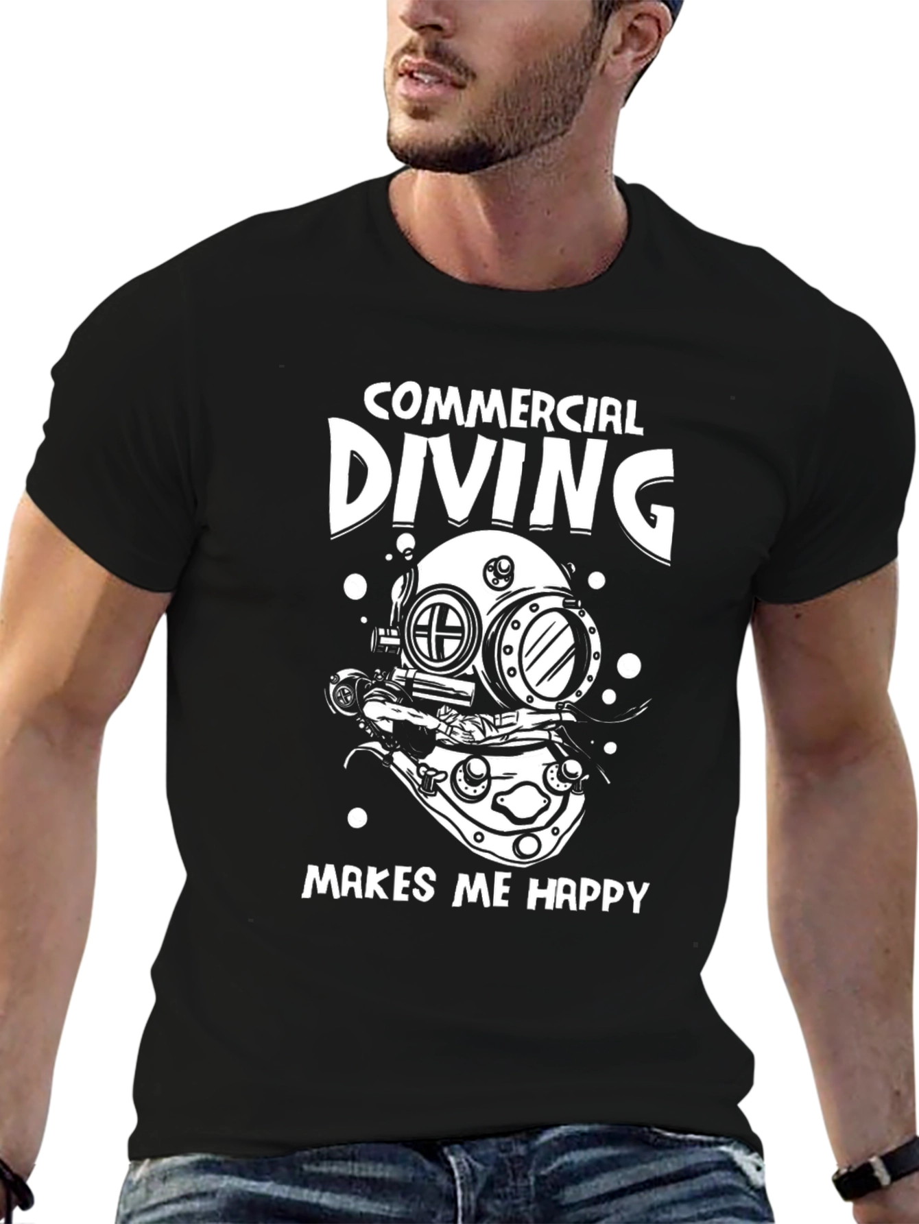 Commercial Diving Makes Me Happy T-Shirt