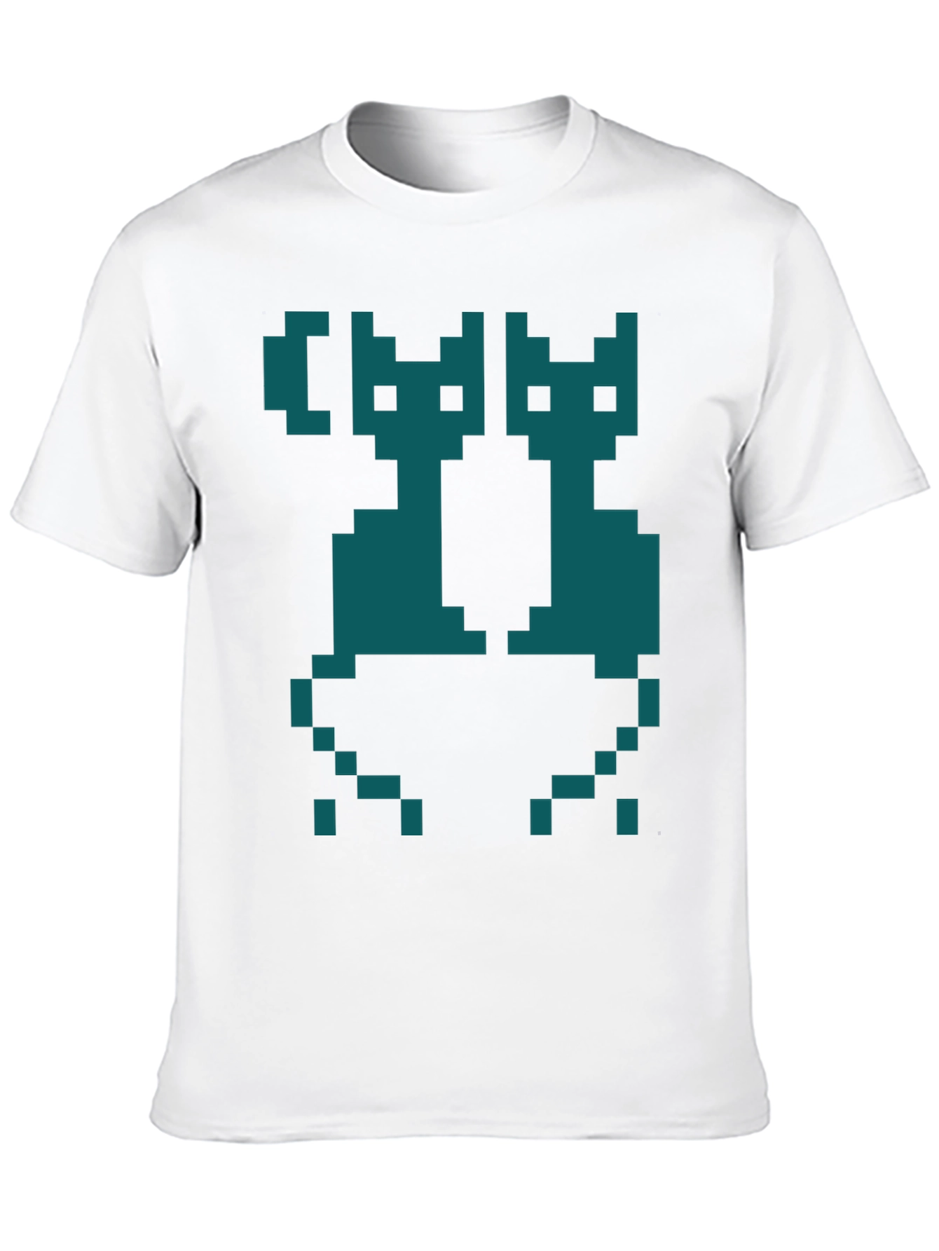 Pixel Cats Graphic T-Shirt - Retro Gaming Style