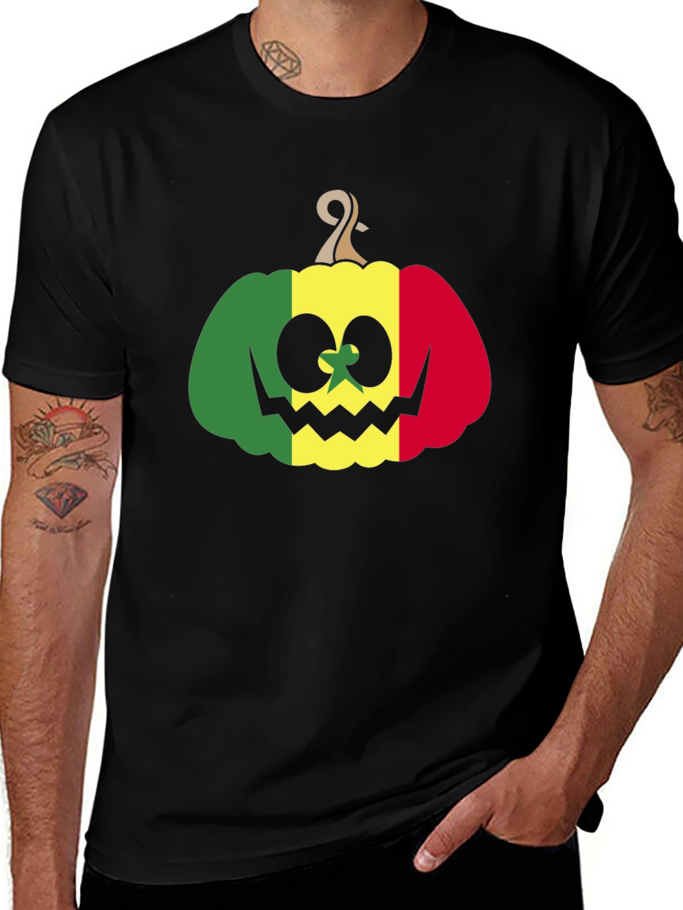 Rasta Pumpkin Halloween T-Shirt
