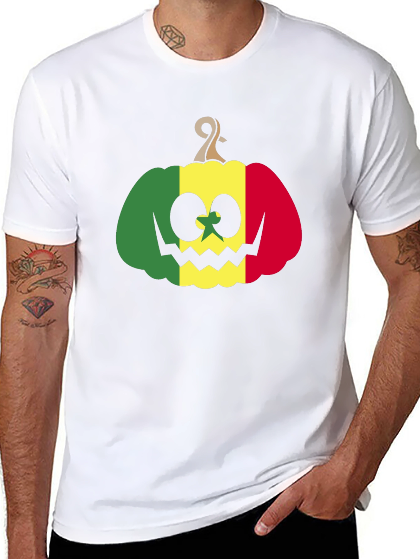 Rasta Pumpkin Halloween T-Shirt