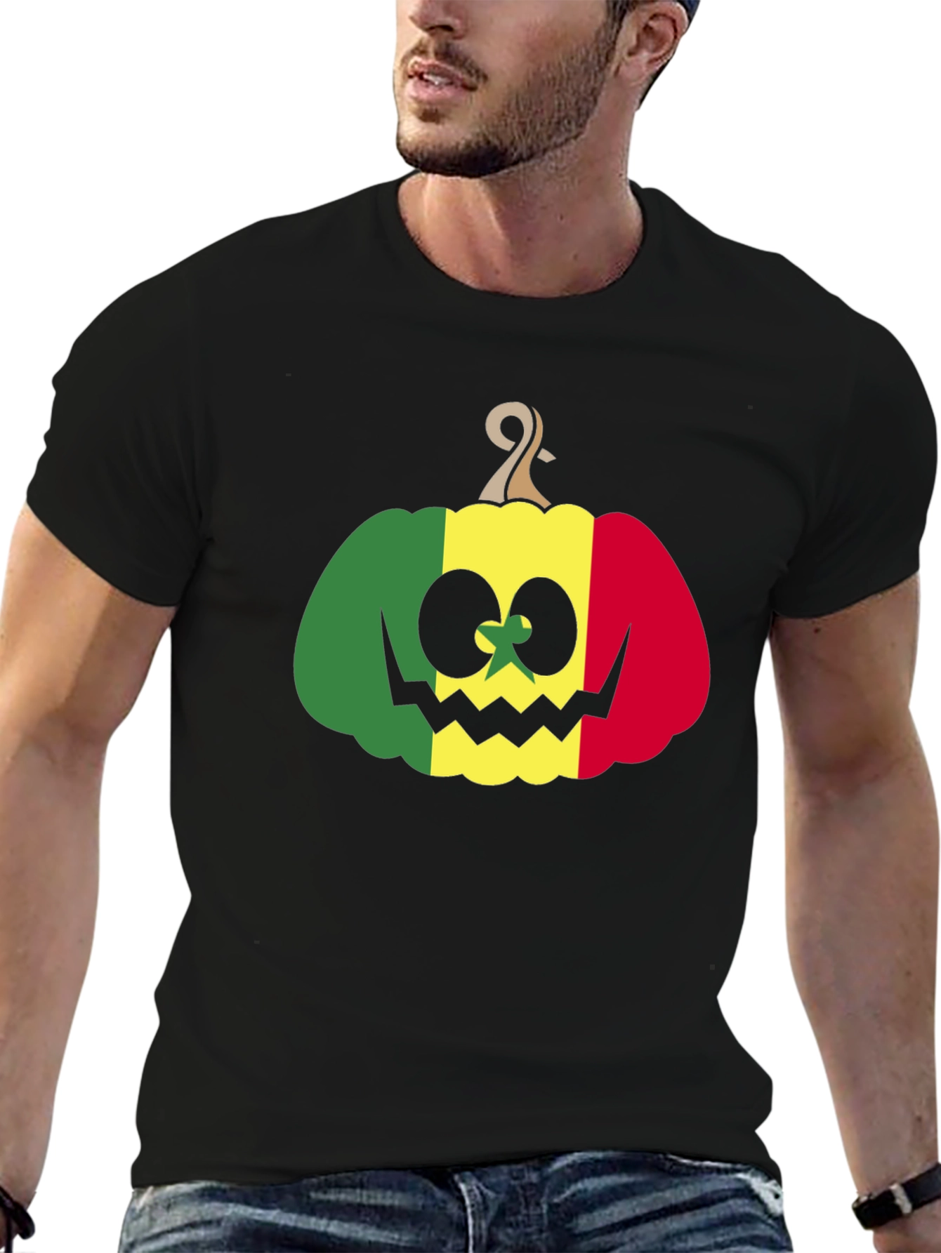 Rasta Pumpkin Halloween T-Shirt