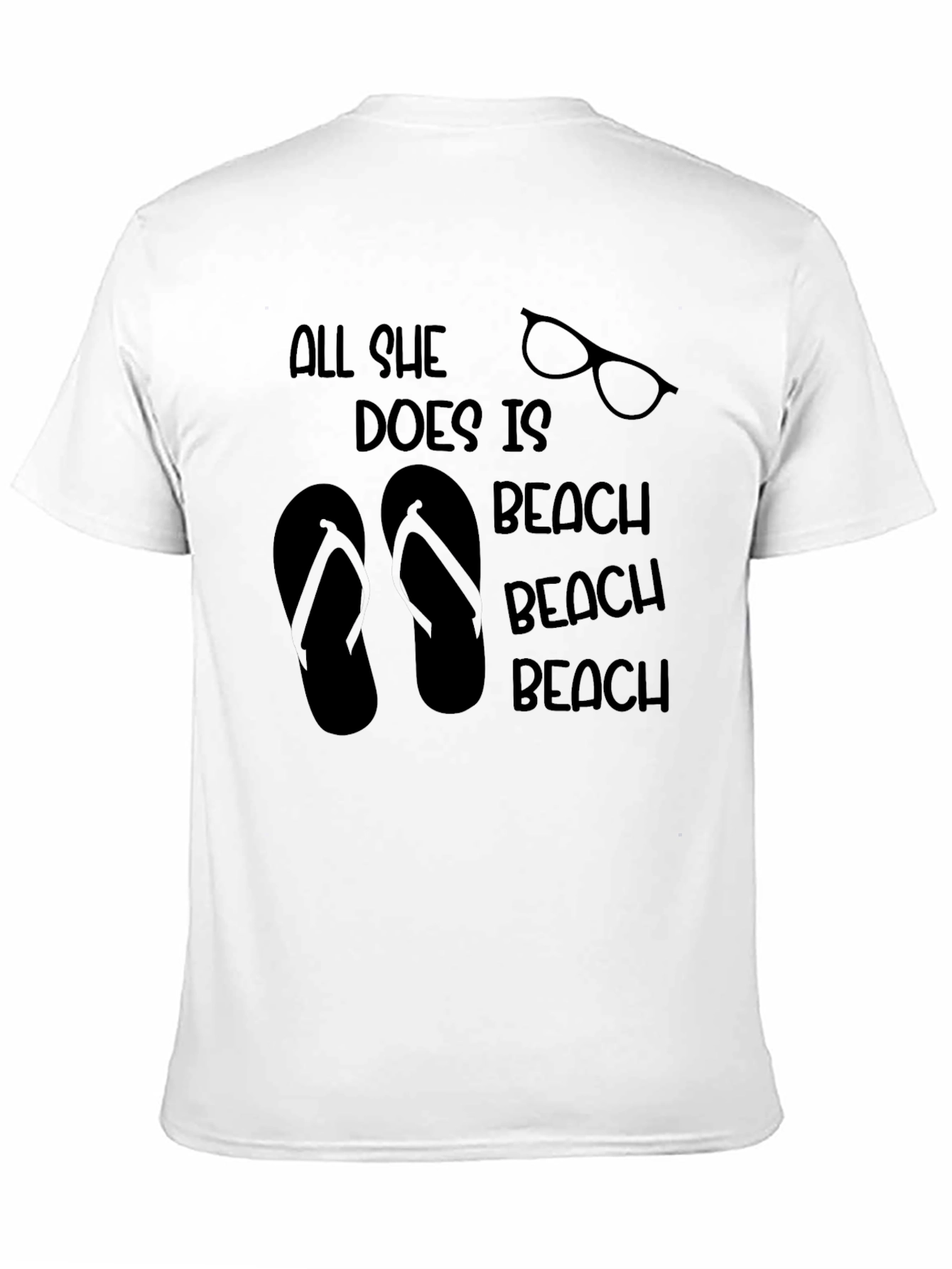 All She Does Is Beach T-Shirt