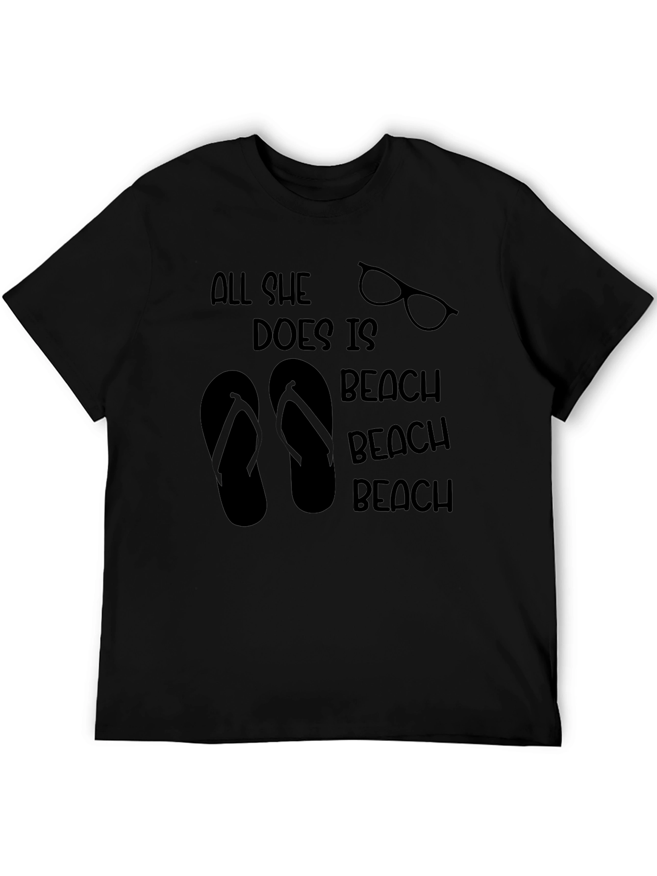 All She Does Is Beach T-Shirt
