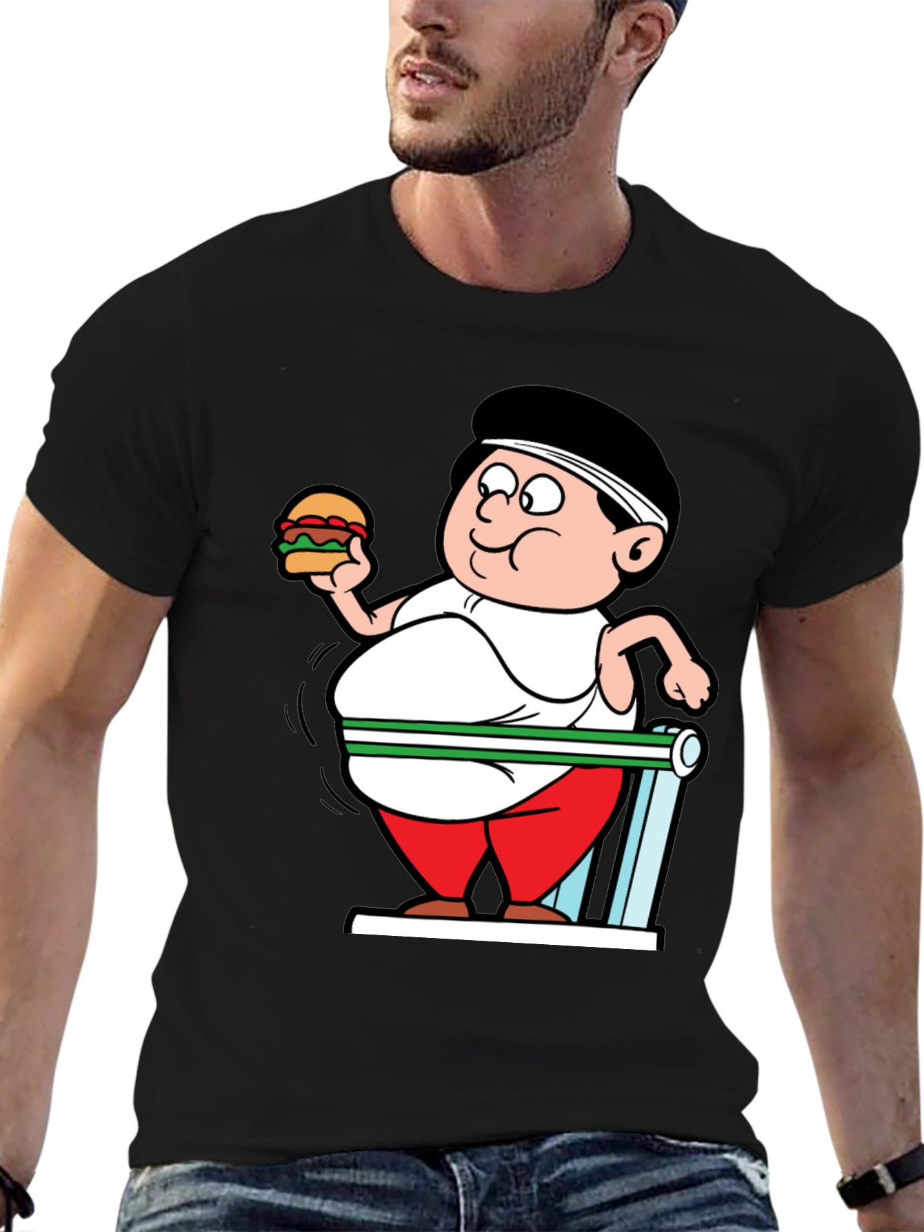 Funny Gym Cartoon T-Shirt