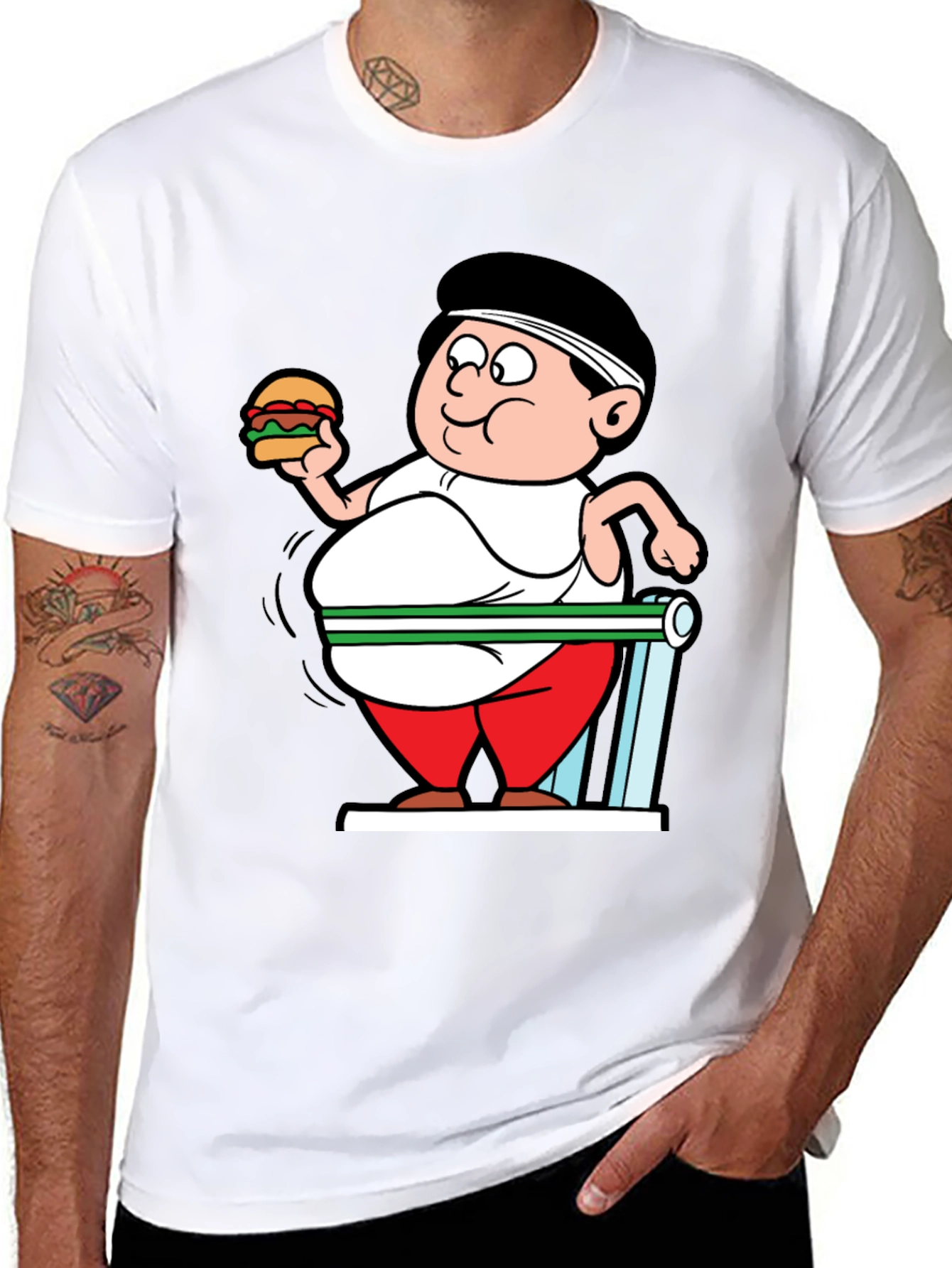 Funny Gym Cartoon T-Shirt