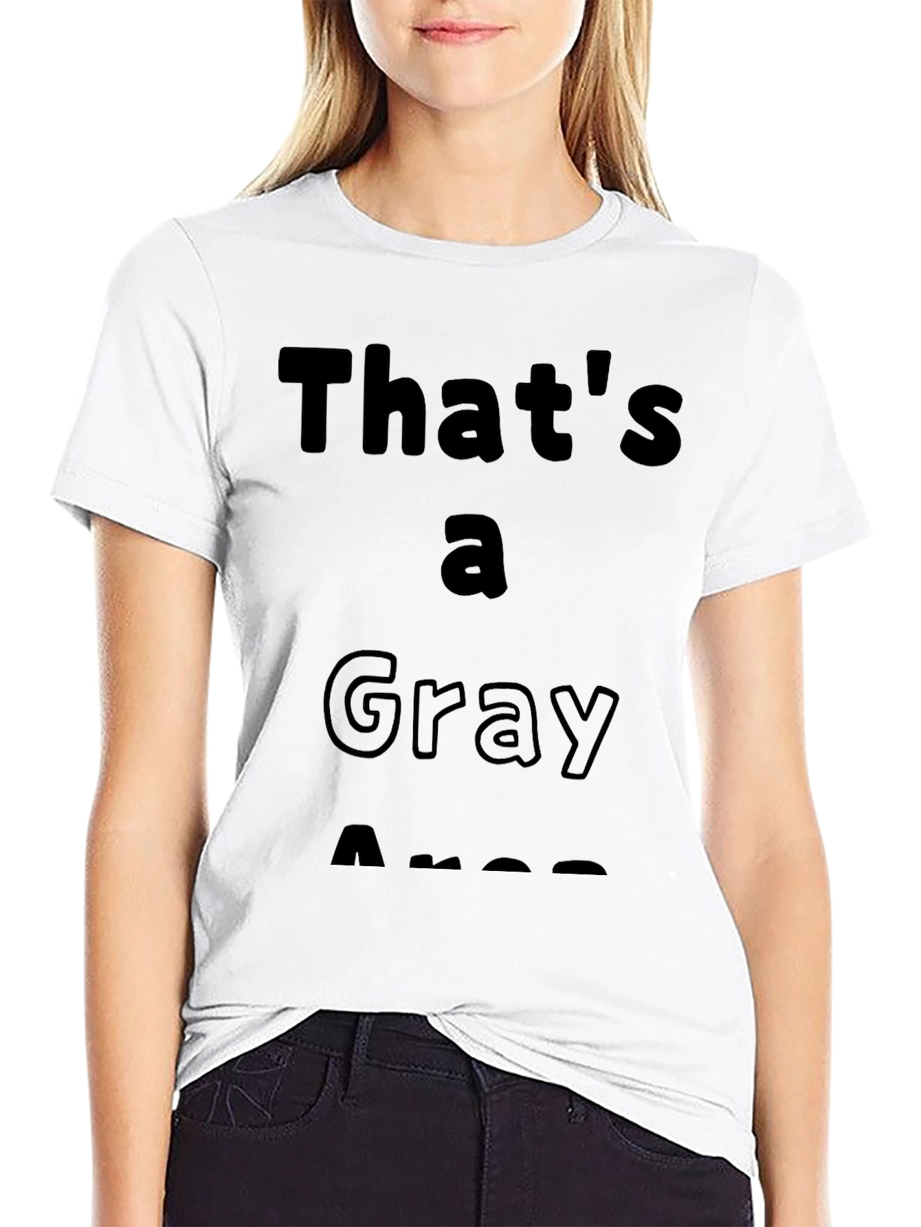 Gray Area Graphic Tee - Soft Cotton Comfort
