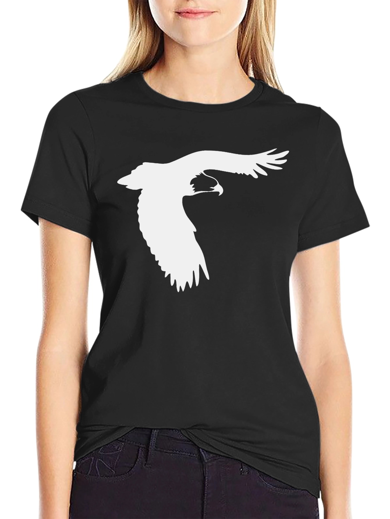Eagle Graphic Black Tee - Mens Short Sleeve