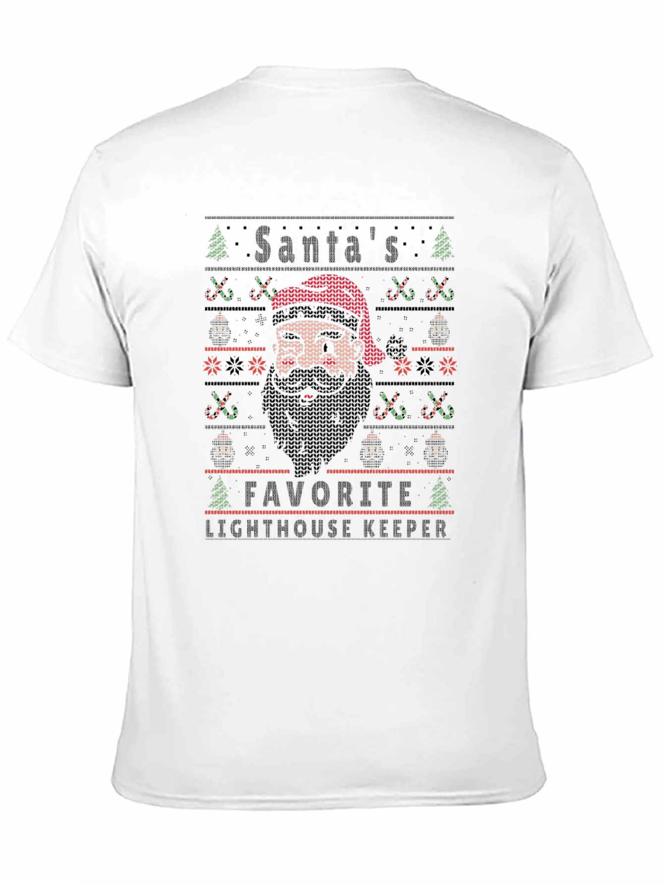 Santas Favorite Lighthouse Keeper Christmas T-Shirt