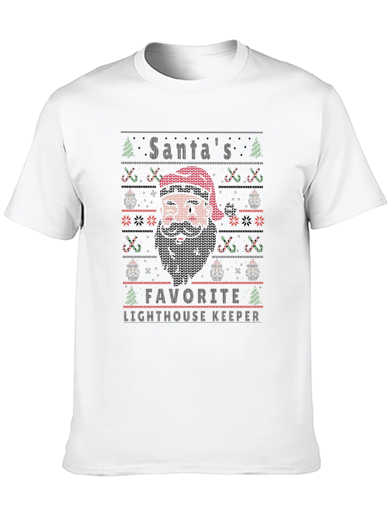 Santas Favorite Lighthouse Keeper Christmas T-Shirt