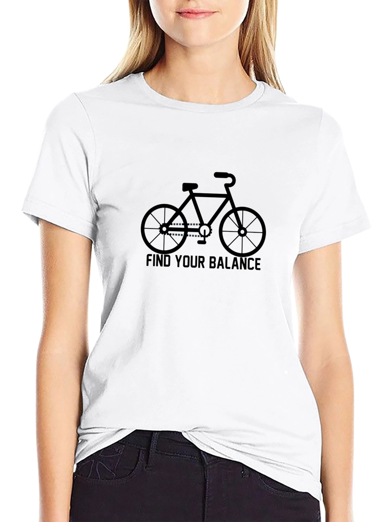 Find Your Balance - Bicycle Graphic T-Shirt