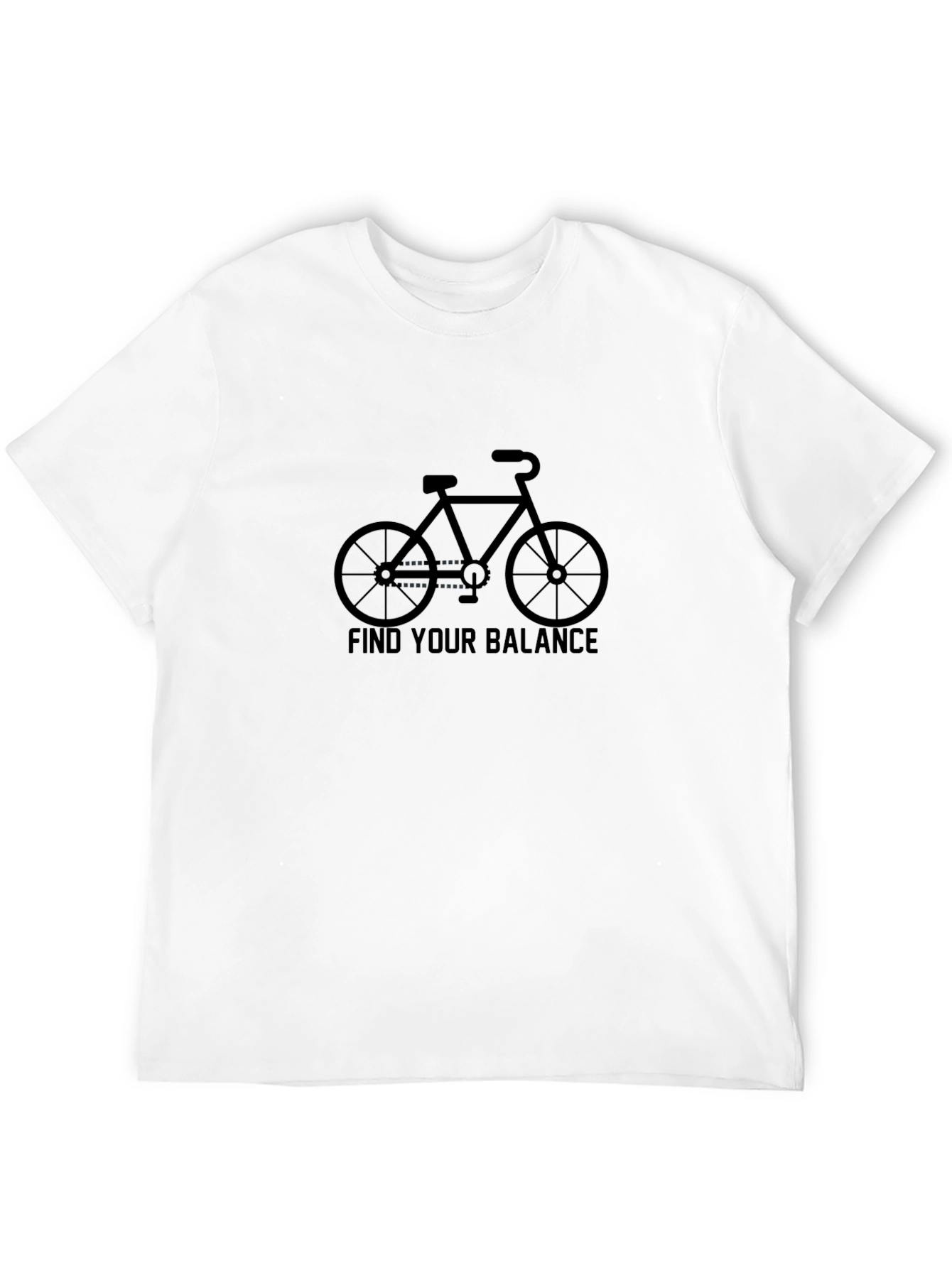 Find Your Balance - Bicycle Graphic T-Shirt