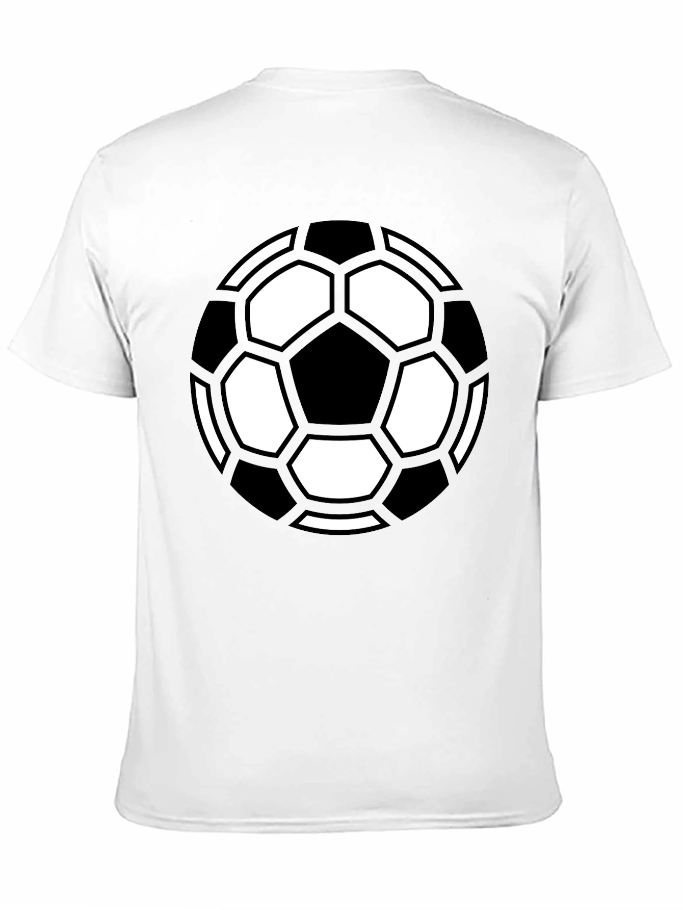 Soccer Ball Graphic Tee - Black