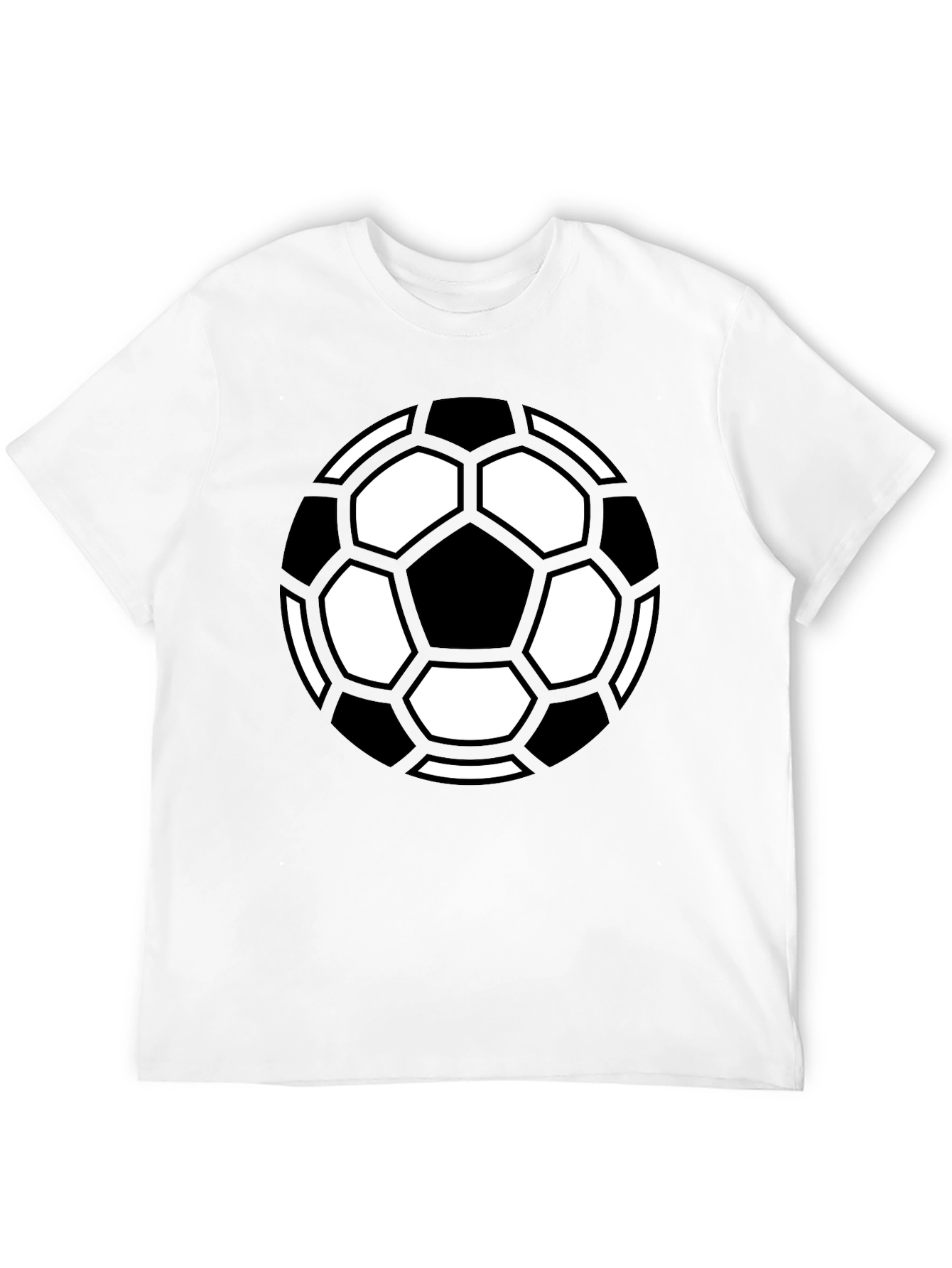 Soccer Ball Graphic Tee - Black