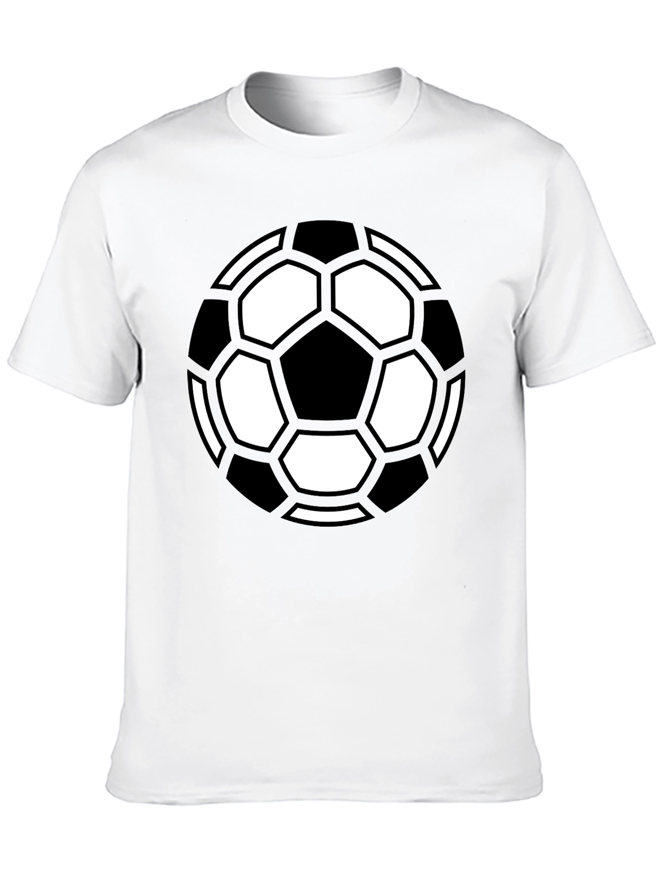 Soccer Ball Graphic Tee - Black