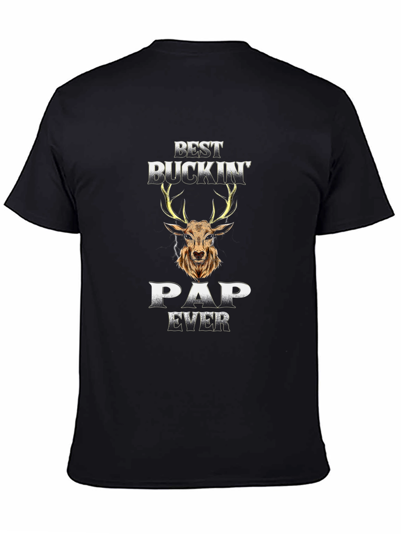 Best Buckin Pap Ever T-Shirt - Deer Design