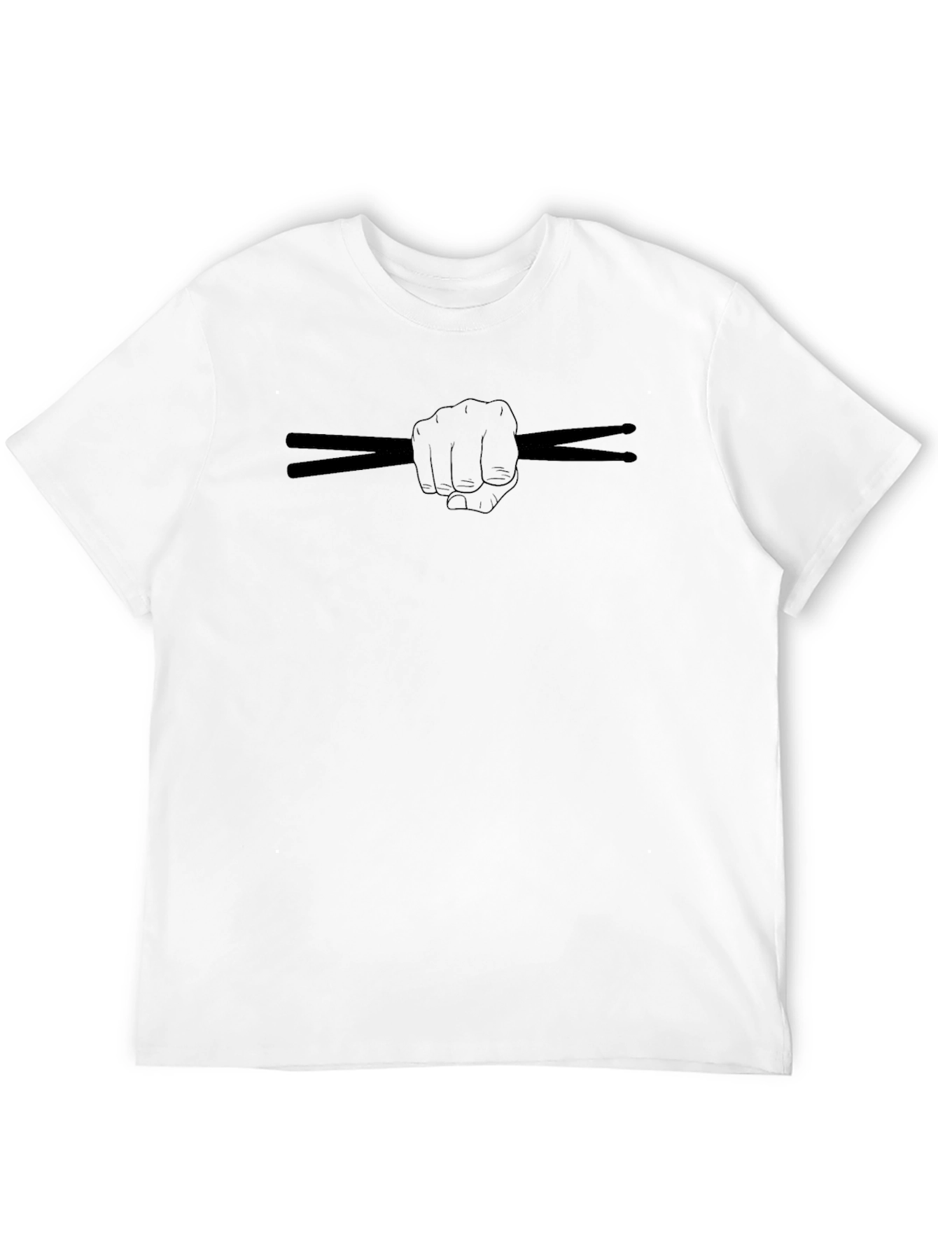 Drummer Fist Drumsticks Graphic T-Shirt
