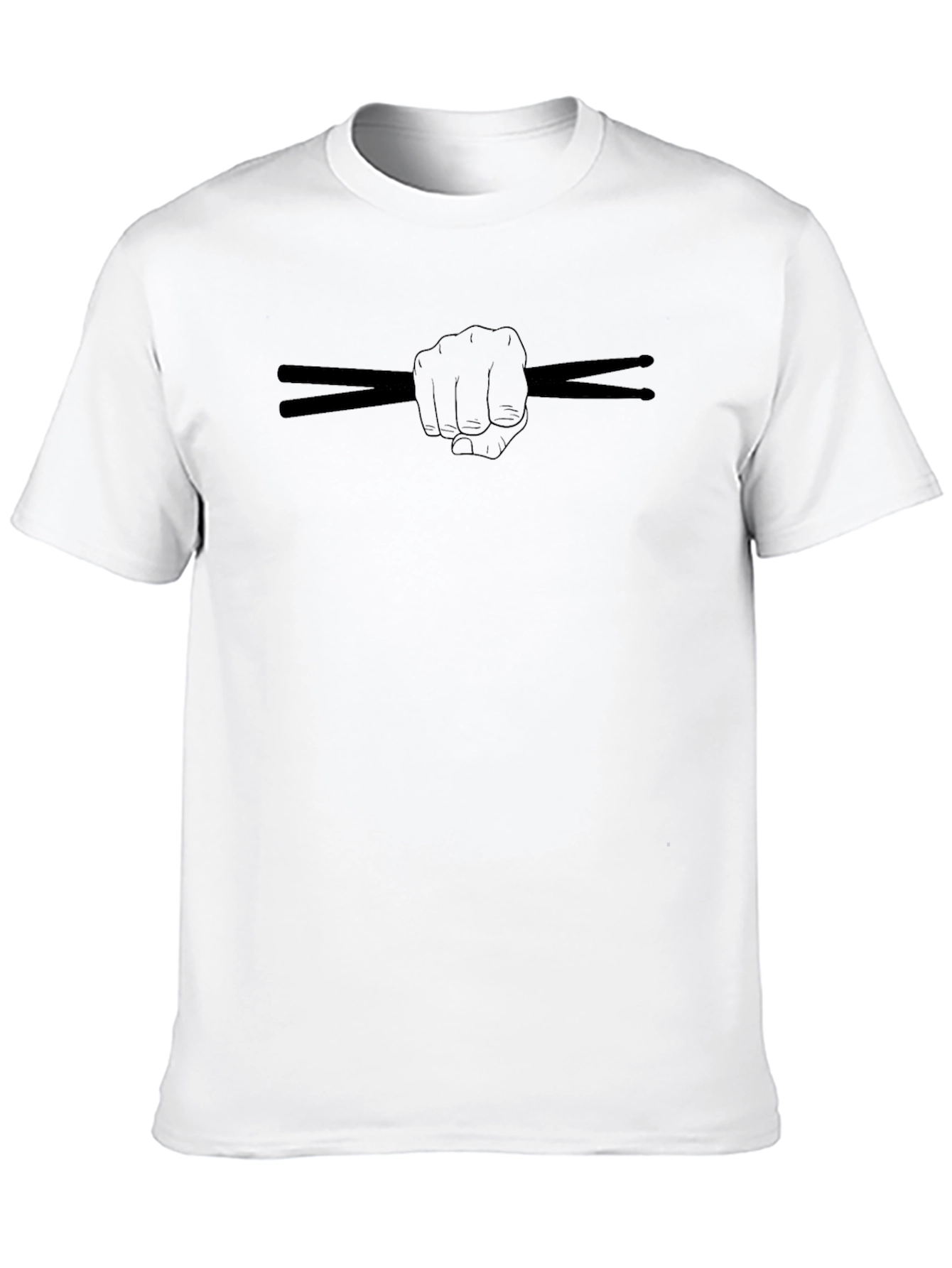 Drummer Fist Drumsticks Graphic T-Shirt