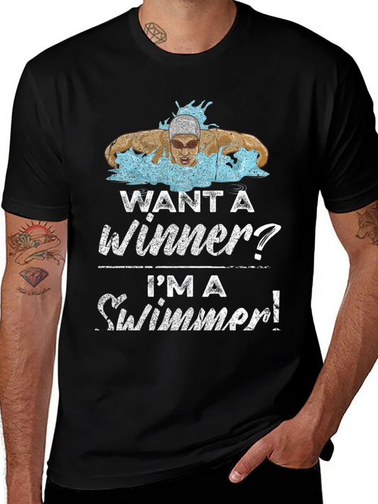 Want a Winner? Swimmer Graphic Tee
