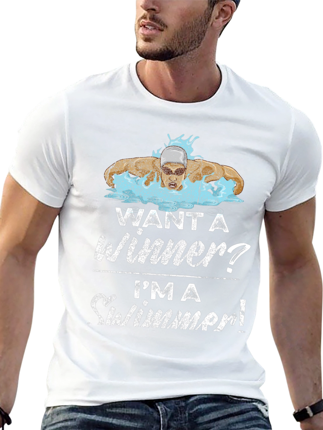Want a Winner? Swimmer Graphic Tee