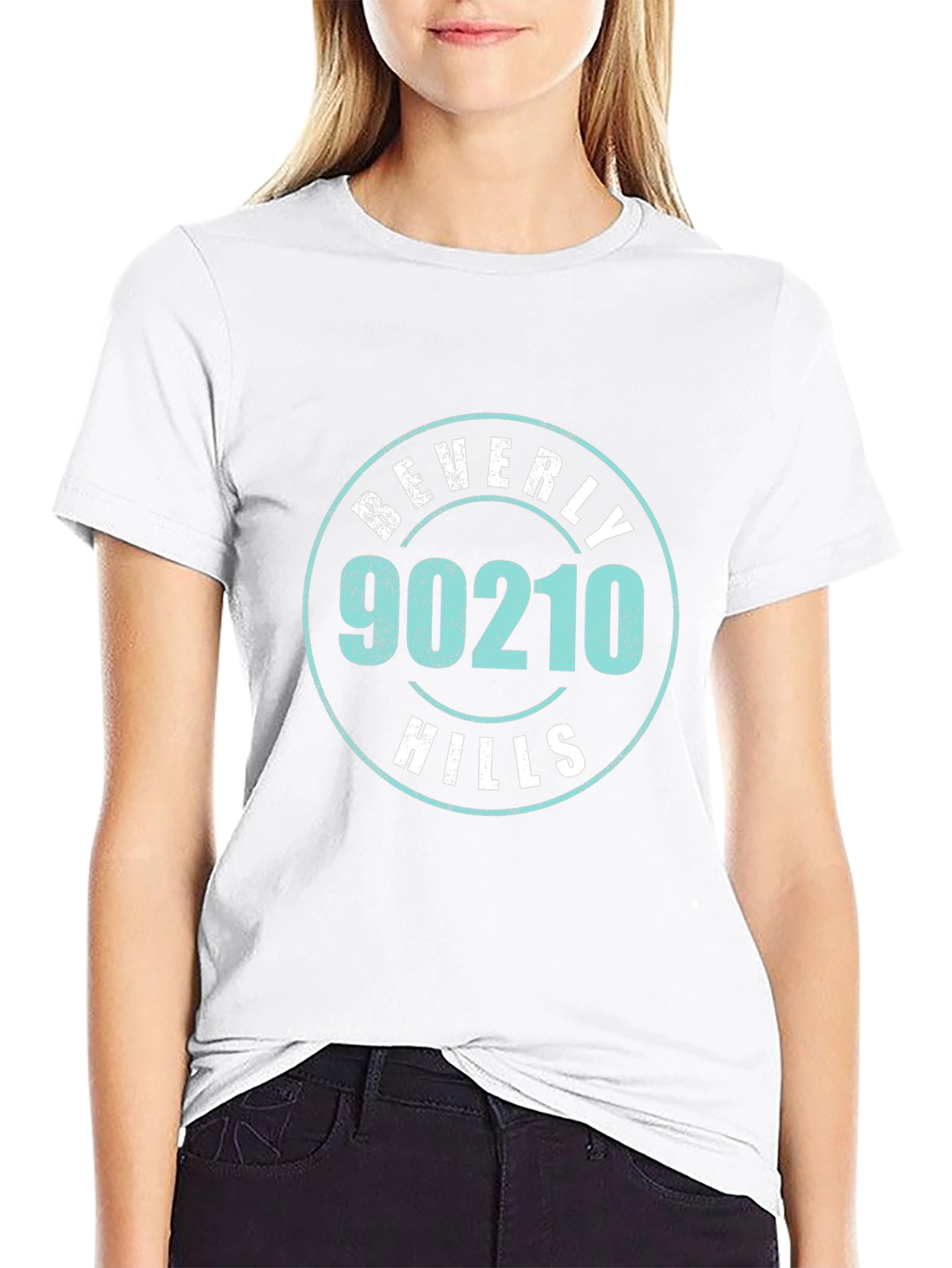 Beverly Hills 90210 Graphic T-Shirt - Classic Black Tee