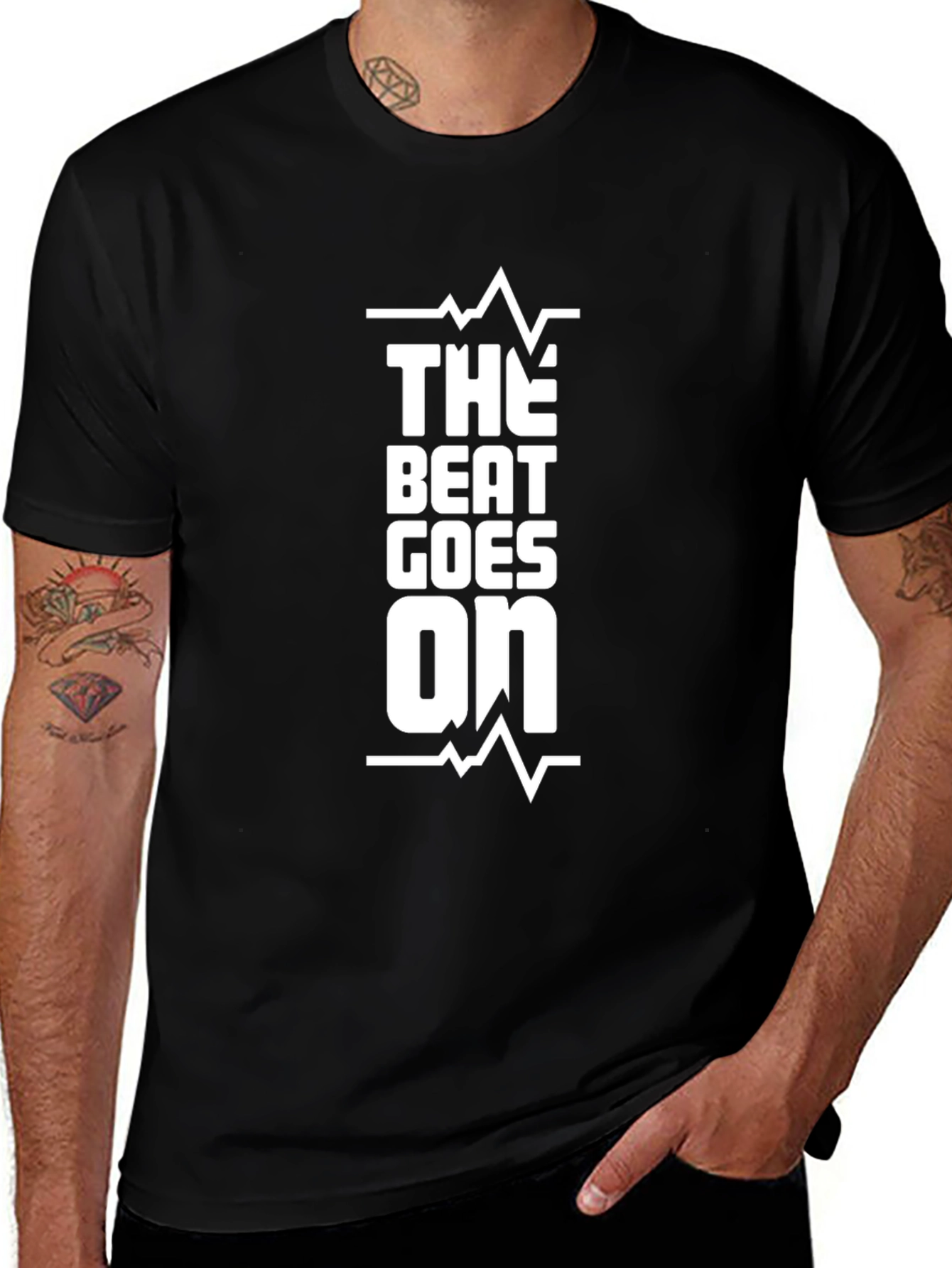 The Beat Goes On Black T-Shirt