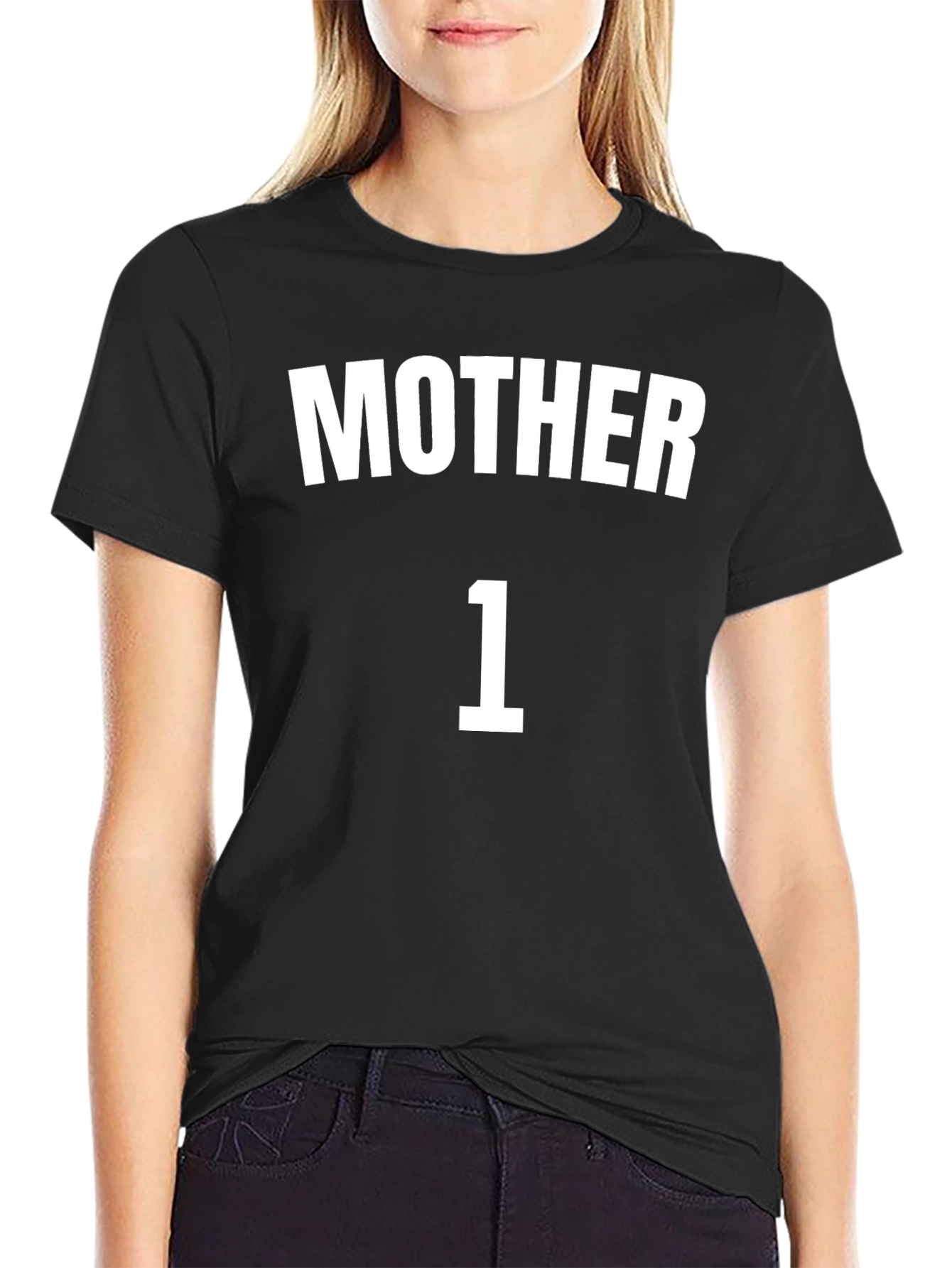 Mother Number One T-Shirt - Black