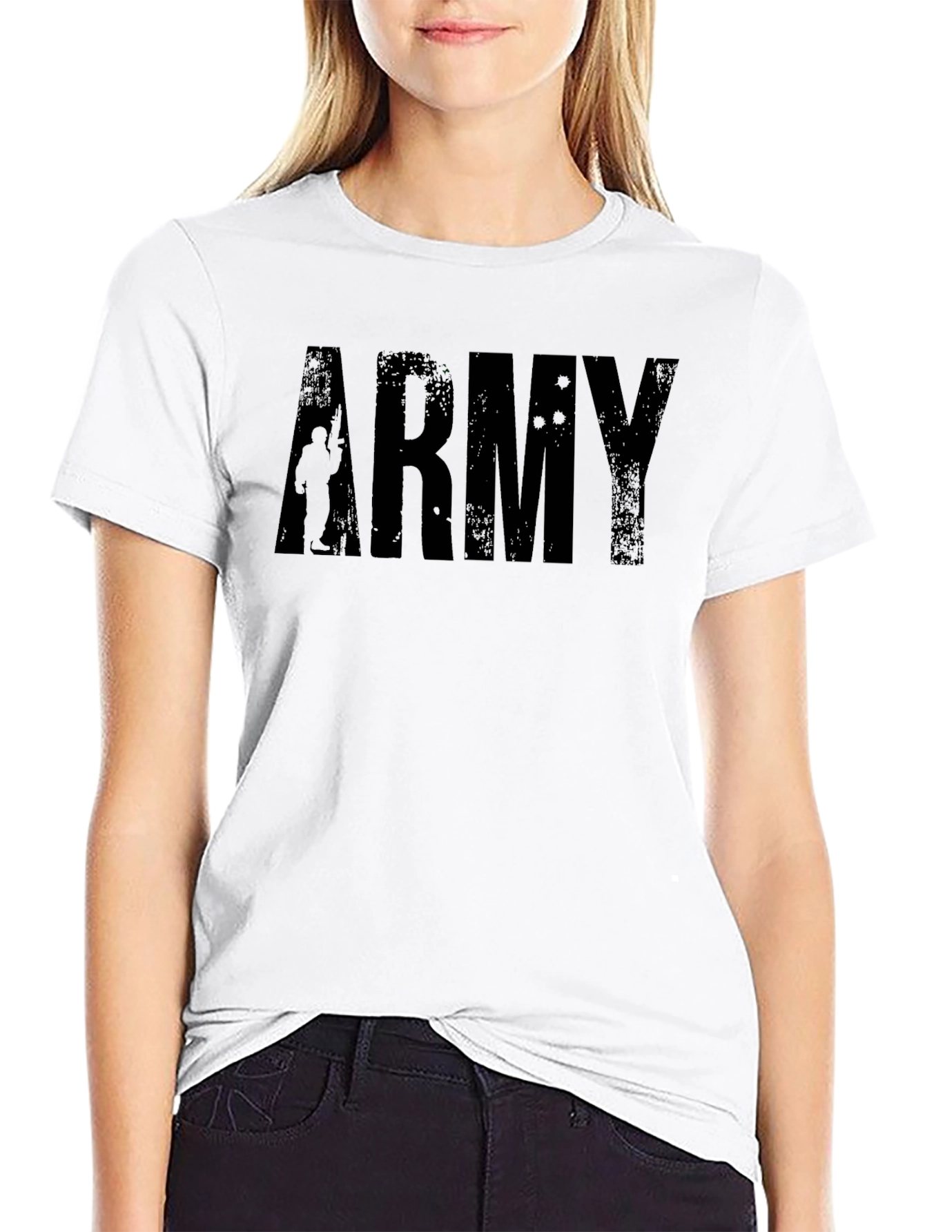 Army Graphic Print T-Shirt