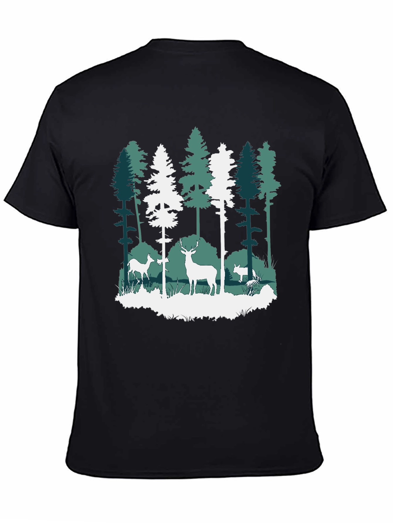 Nature Deer Forest Graphic Tee