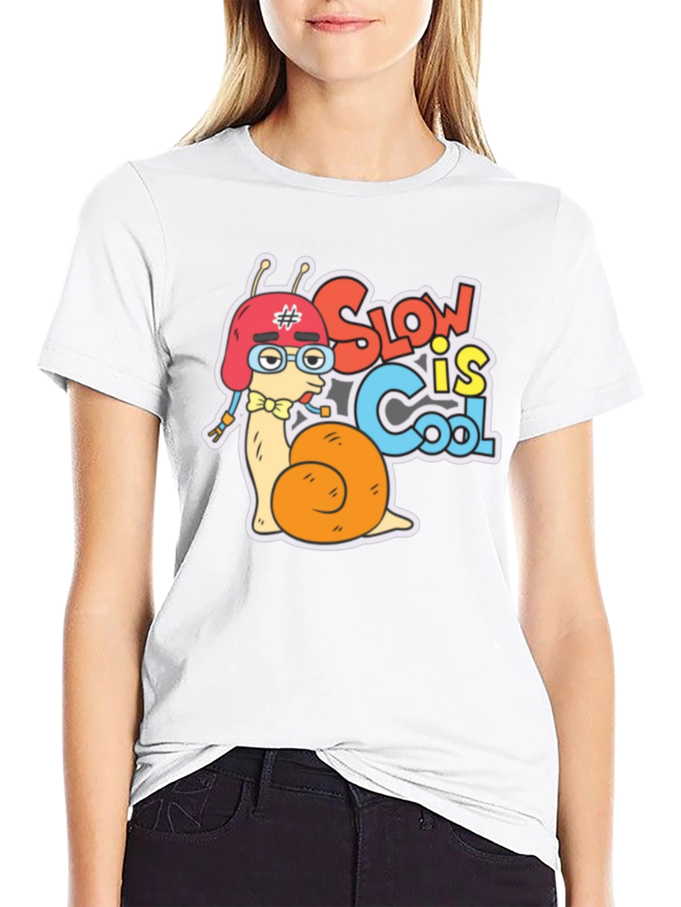 Funny Snail Slow is Cool Graphic T-Shirt