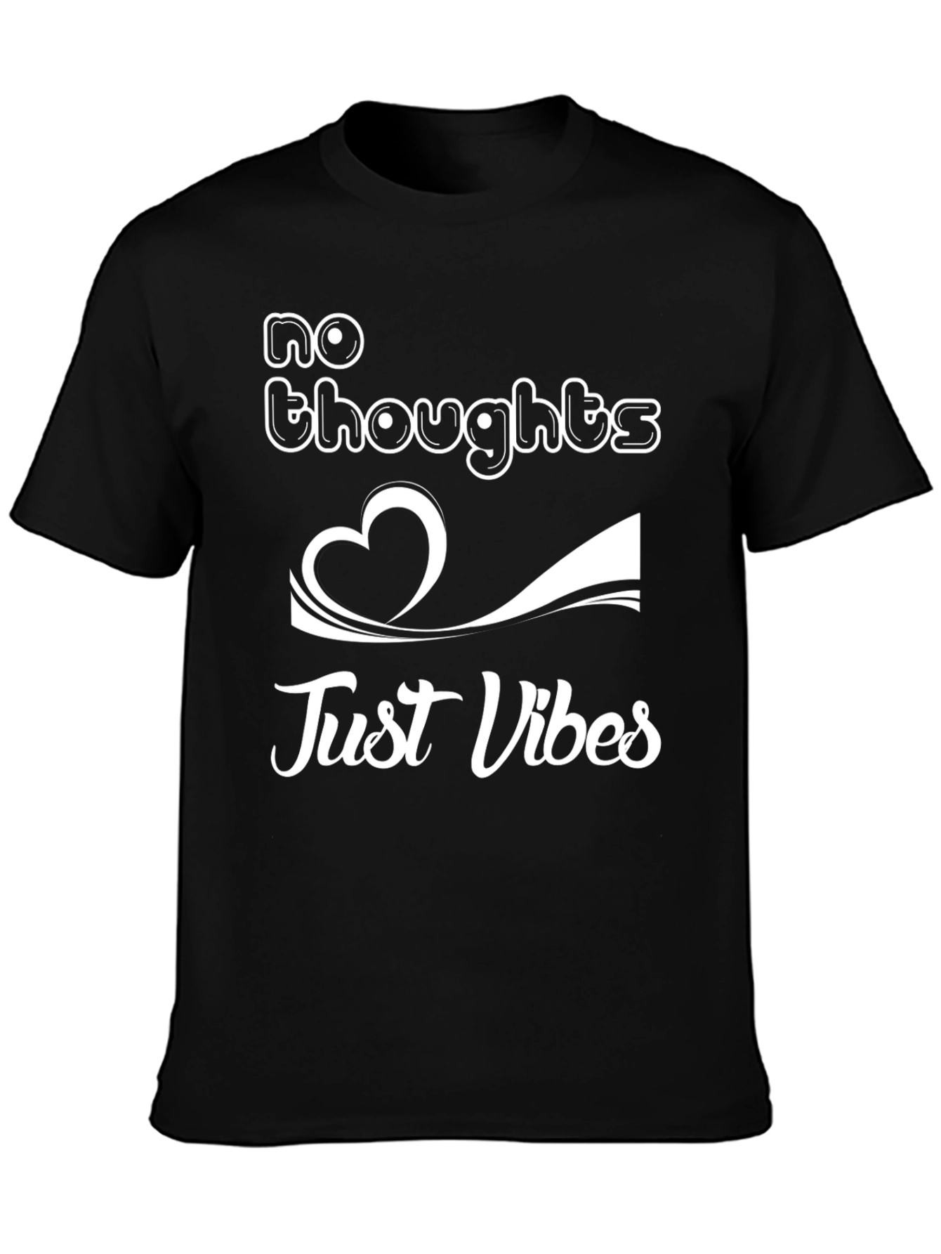 No Thoughts Just Vibes Graphic Tee - Unisex