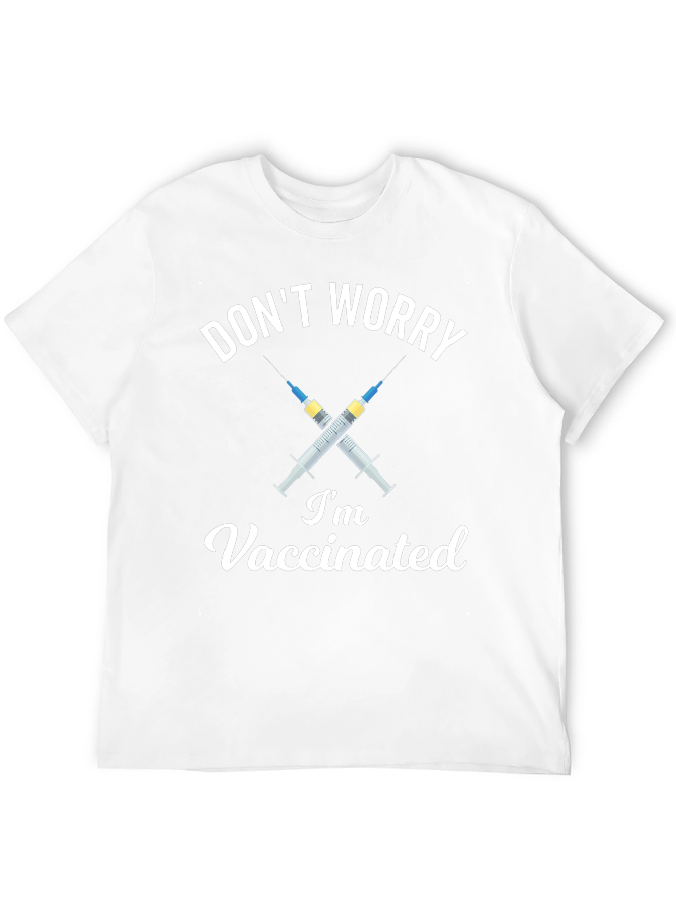 Dont Worry Im Vaccinated Black T-Shirt