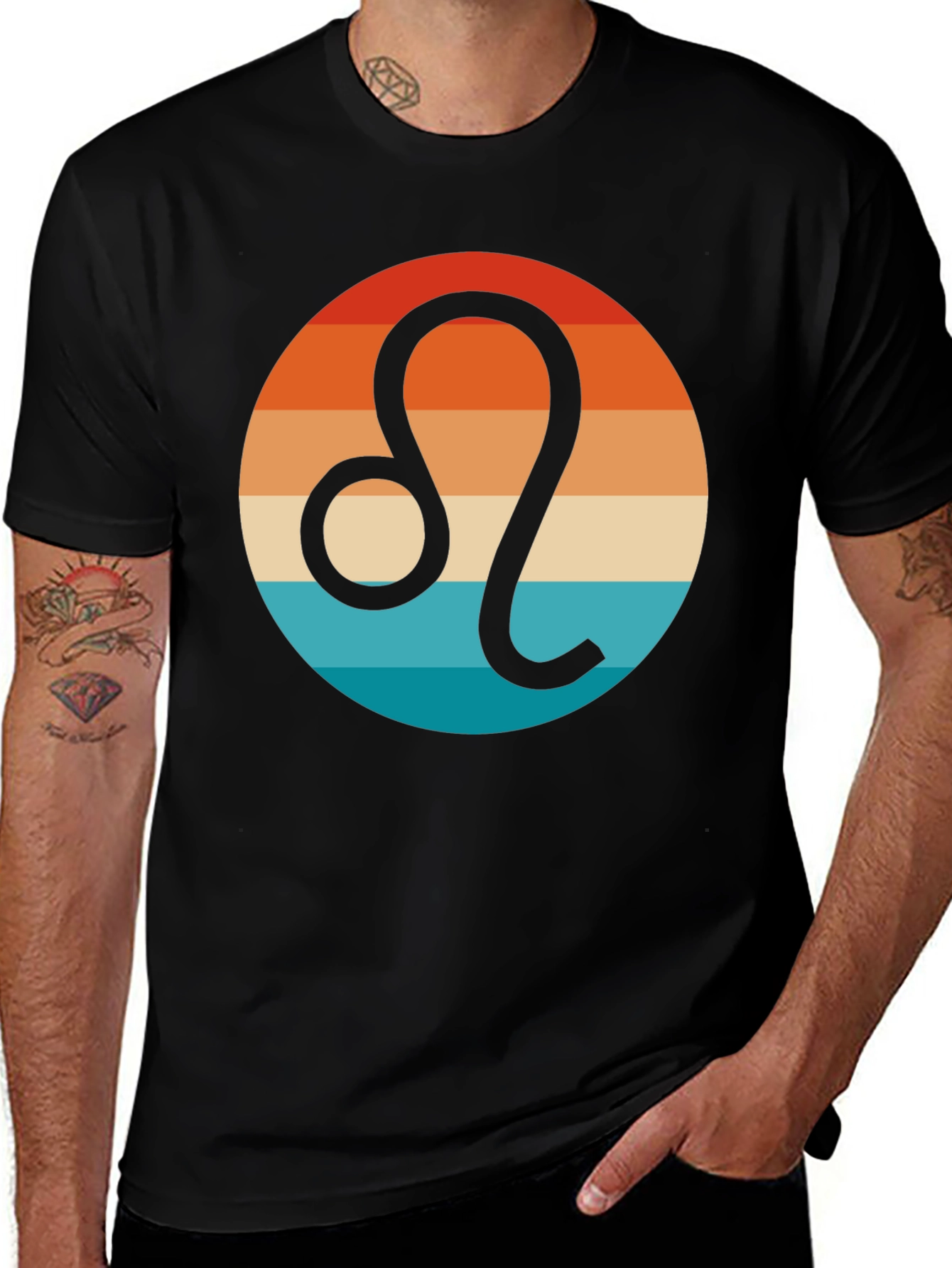 Retro Leo Zodiac T-Shirt - Stylish Astrology Tee
