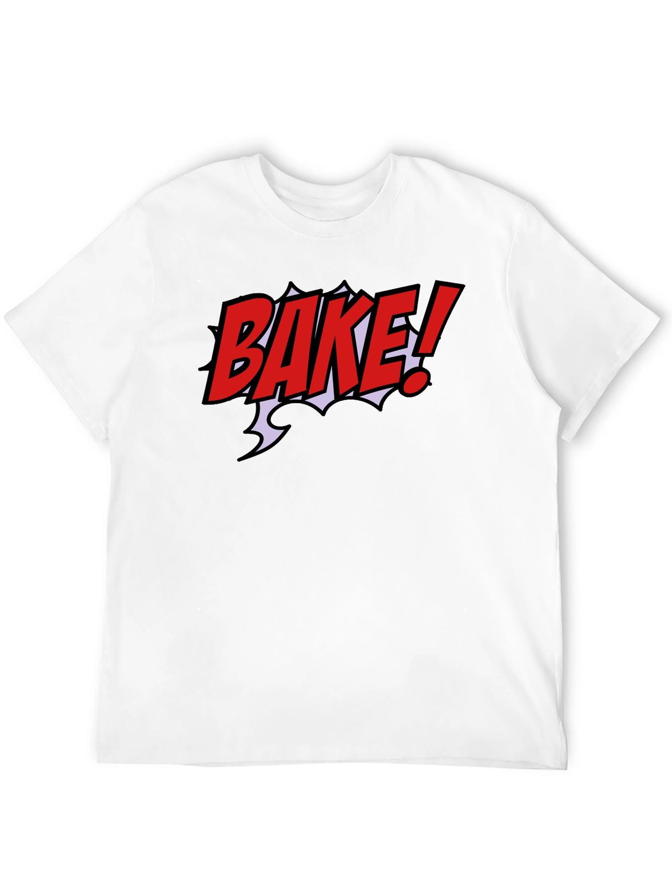 Bake! Graphic Tee - Black Short Sleeve T-Shirt