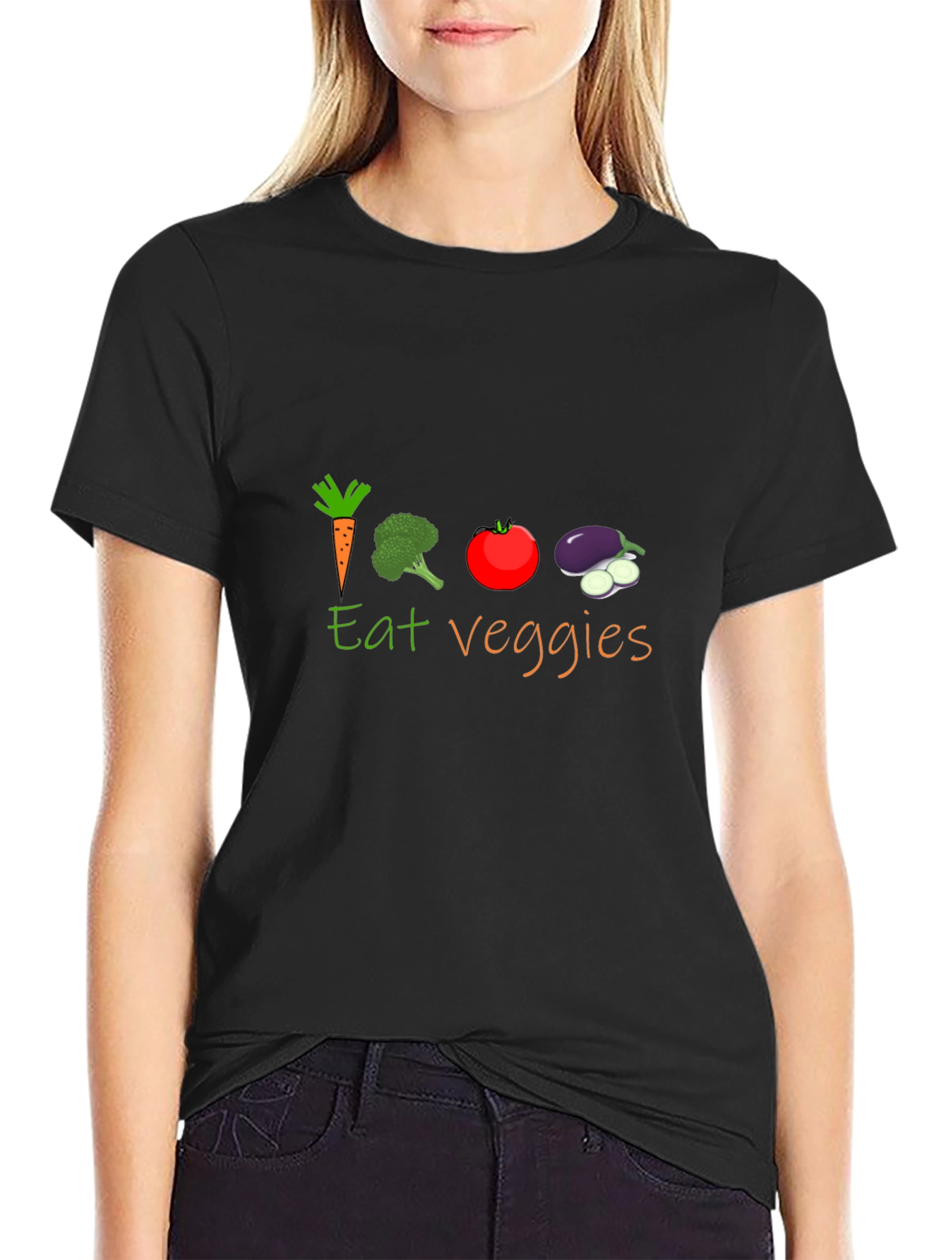 Eat Veggies Graphic T-Shirt