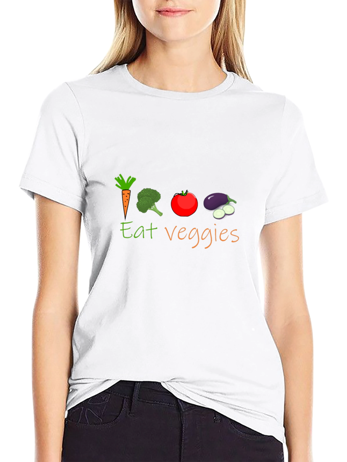 Eat Veggies Graphic T-Shirt