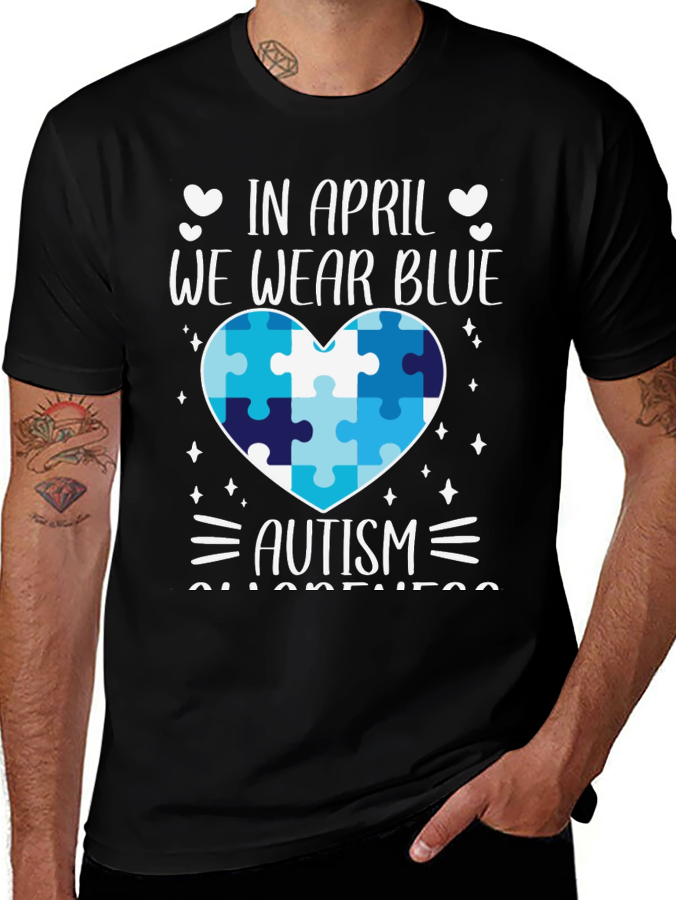 Autism Awareness T-Shirt - We Wear Blue in April