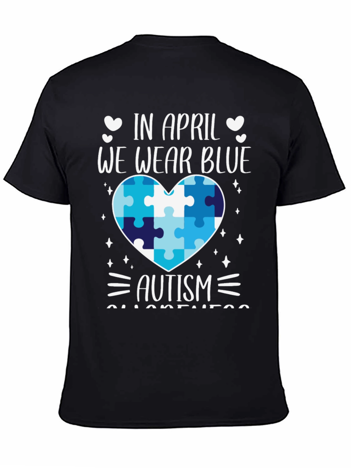 Autism Awareness T-Shirt - We Wear Blue in April