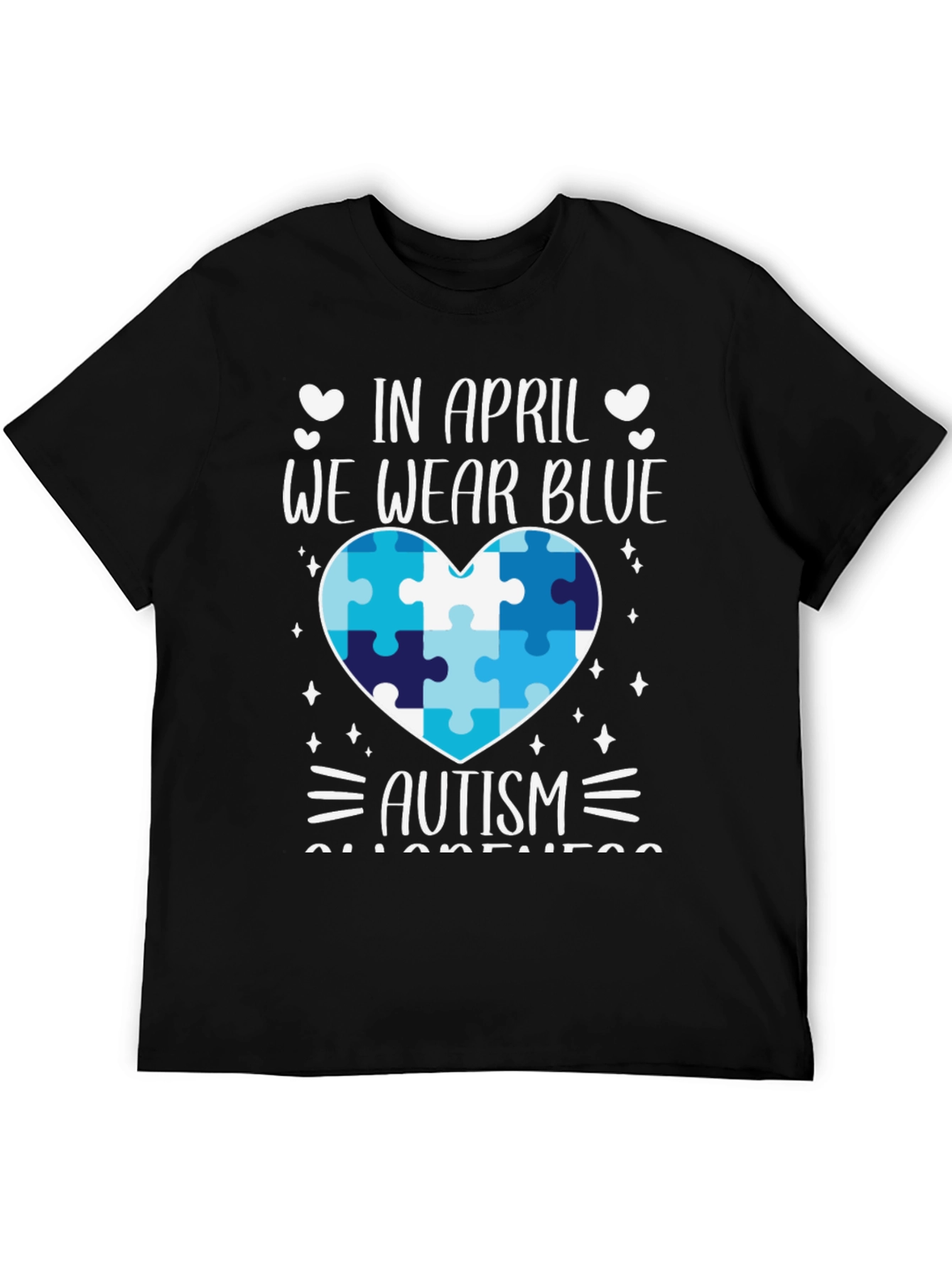 Autism Awareness T-Shirt - We Wear Blue in April