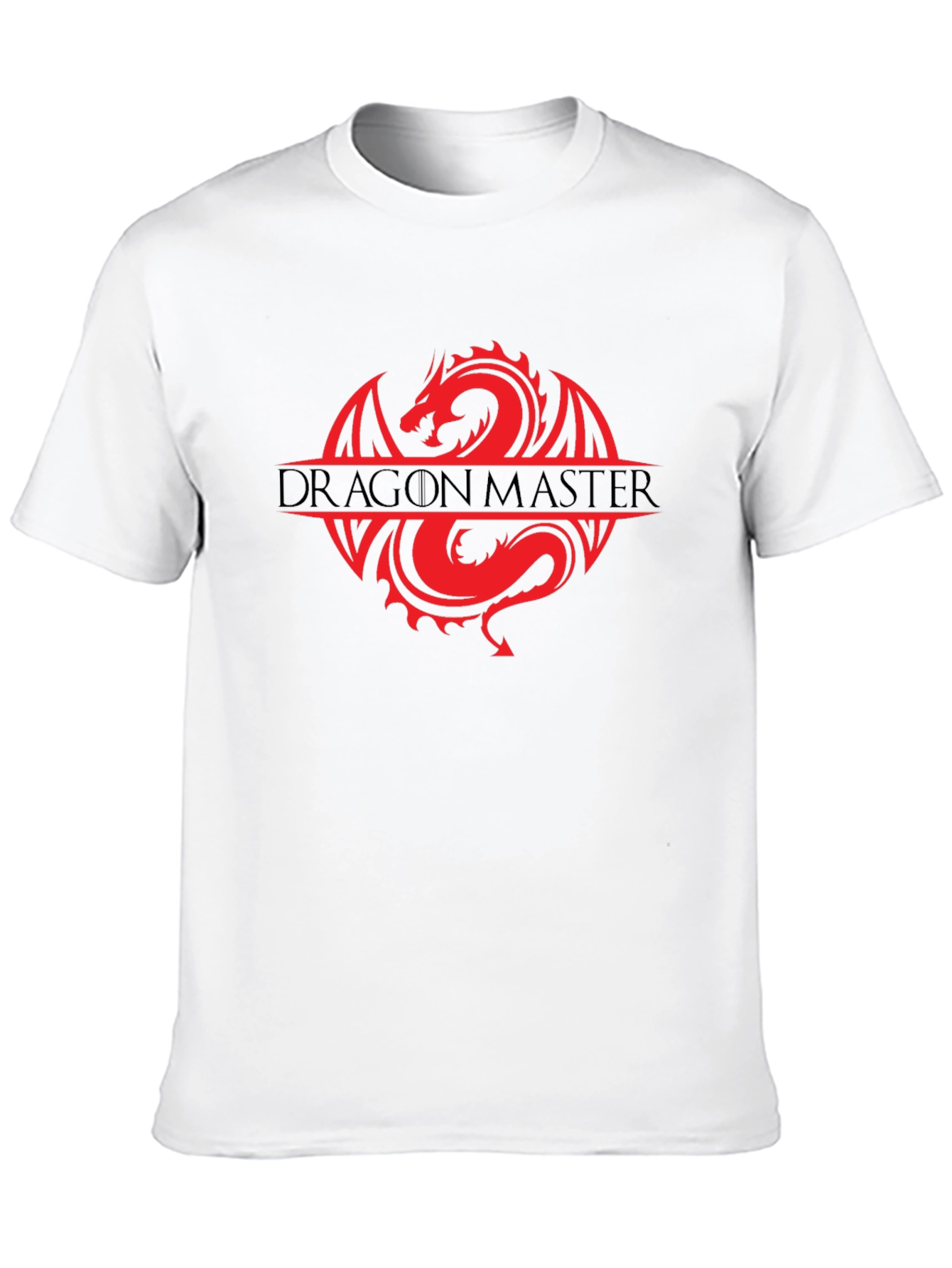 Dragon Master Graphic Tee - Black Cotton T-Shirt