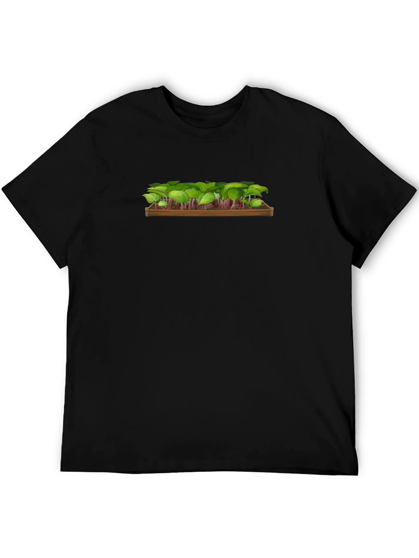 Radish Sprout Black T-Shirt - Fresh Produce Style