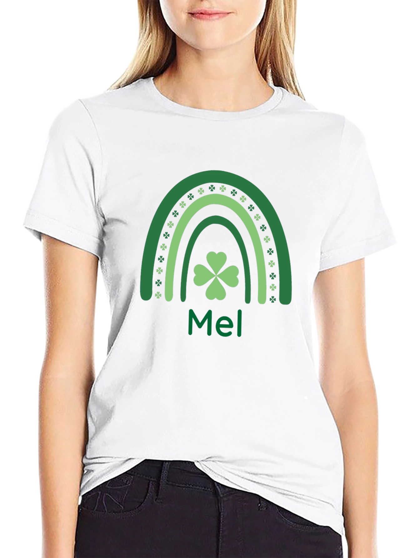 St. Patricks Day Mel Rainbow T-Shirt
