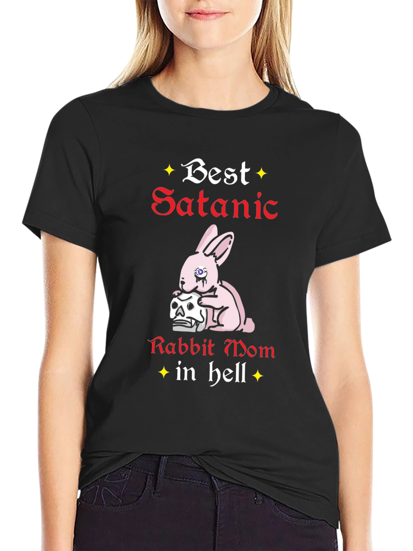 Best Satanic Rabbit Mom in Hell T-Shirt