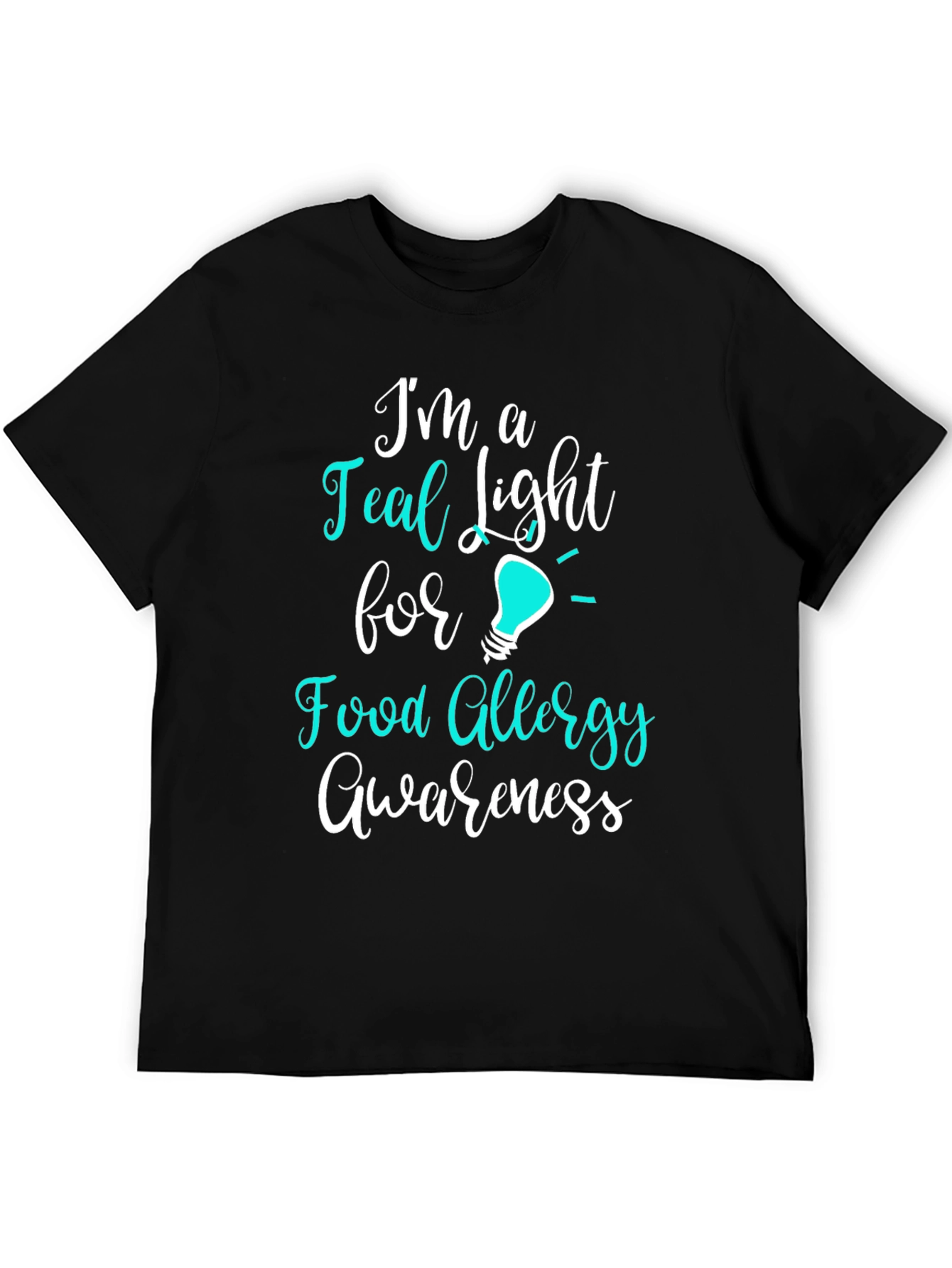 Teal Light Food Allergy Awareness T-Shirt