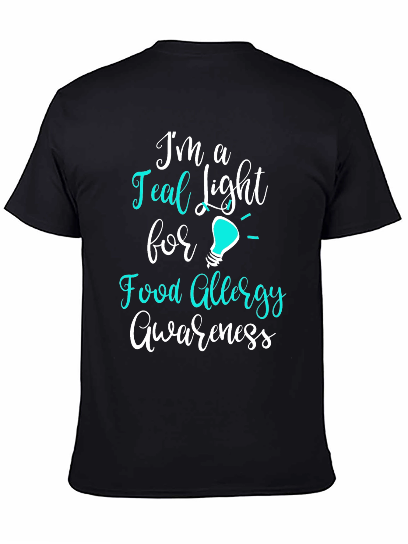 Teal Light Food Allergy Awareness T-Shirt