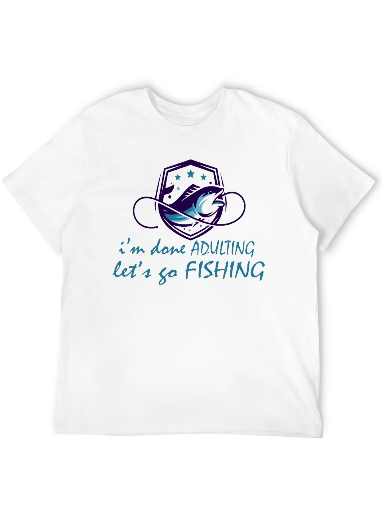 Funny Fishing T-Shirt - Im Done Adulting